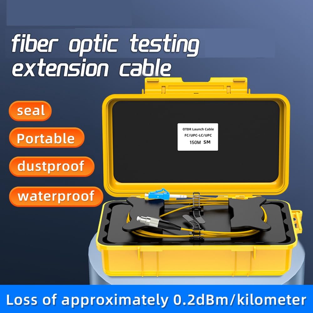 SC/UPC-LC/UPC-Glasfaser-OTDR-Startkabel-Kabelbox 150m Faserring OTDR-Sender Kabelbox Dead Spot Eliminator