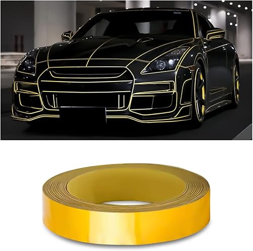 Miniatura 7 de Tiras reflectantes de automóvil de 0.4 x 197 pulgadas para llantas de carrocería, divertidas calcomanías de advertencia de seguridad, cinta