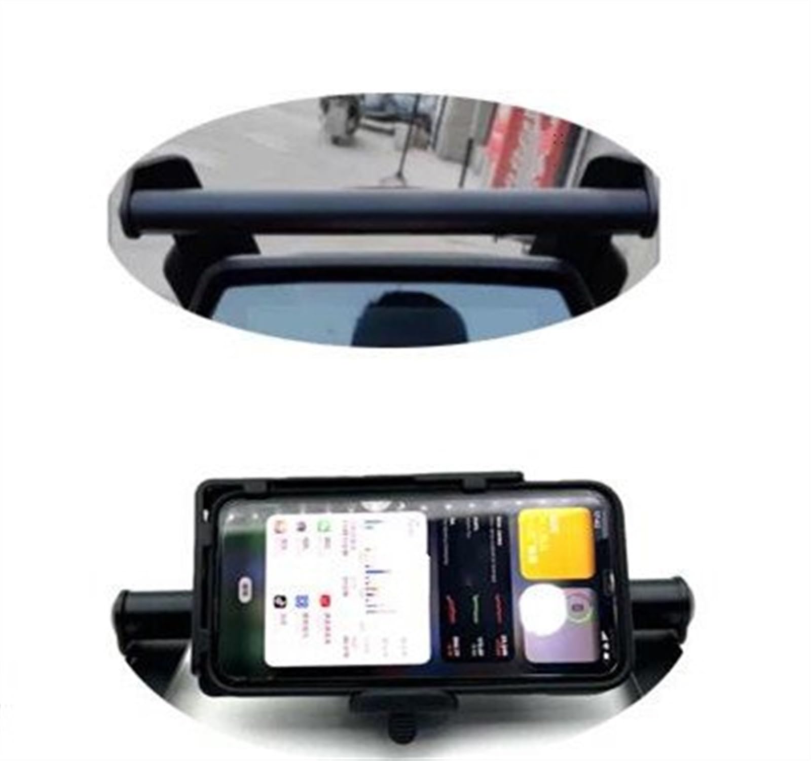 Accessori Moto Parabrezza Anteriore Barra di Espansione Staffa per Telefono Cellulare di Navigazione per VOGE SR4 Max SR4MAX 350 (Color : B)