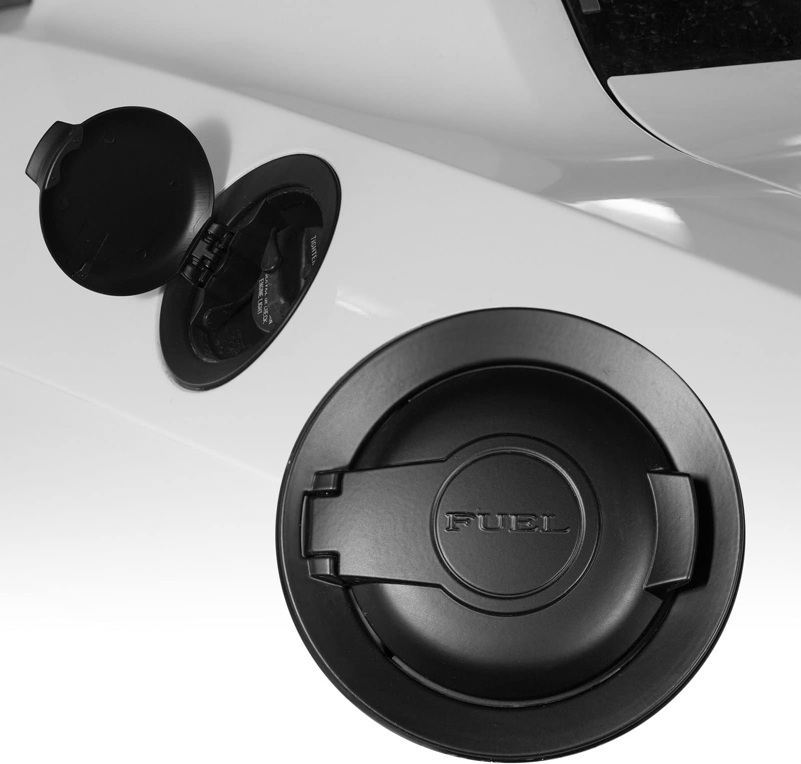 LitMiRaCle Gas Fuel Filler Door Tank Gas Cap Cover Trim