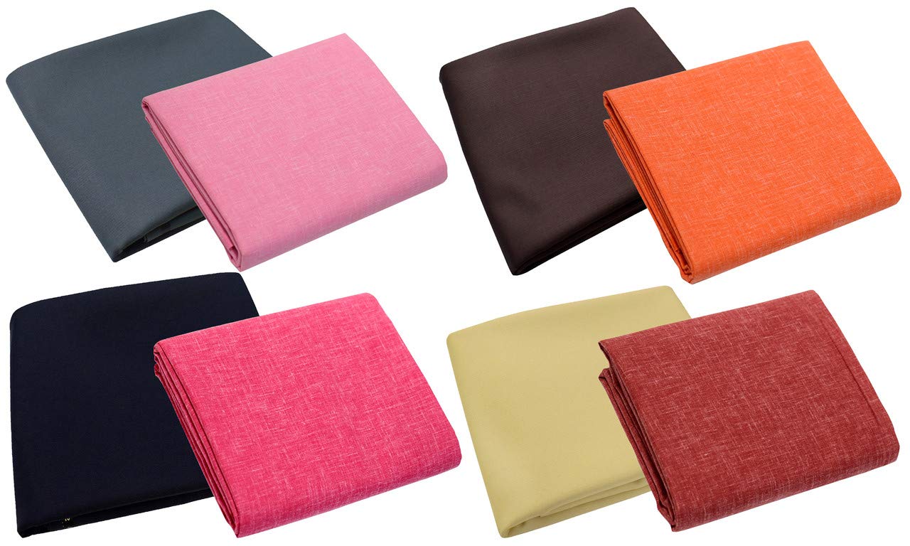 Men's Poly Cotton Unstitched Shirt & Trouser Fabric Combo Set (Multi Color; Free Size)-image-36