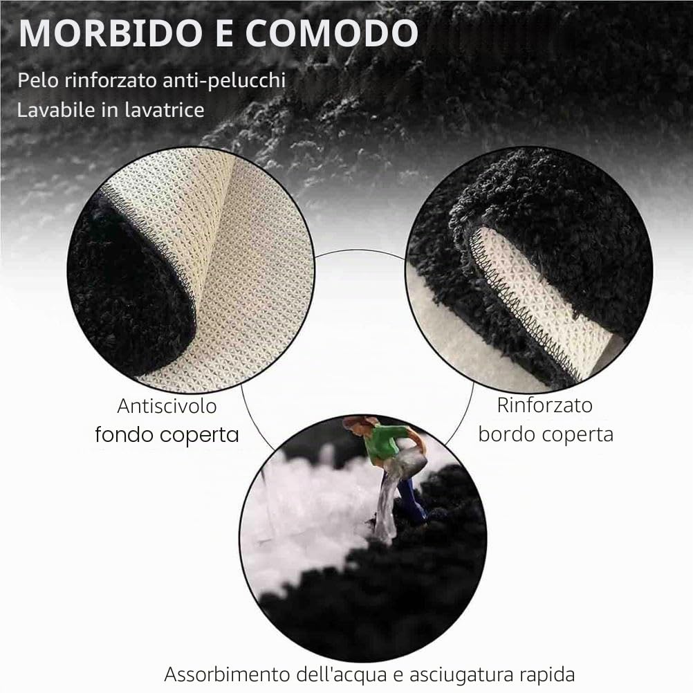 Tappeto Decorativo Rotondo con 8 Palline Tappeto a 8 Palline Simulazione Biliardo Rugby Assorbente Antiscivolo Lavabile in Lavatrice per Feste Soggiorno,A Flocking,100cmx100cm