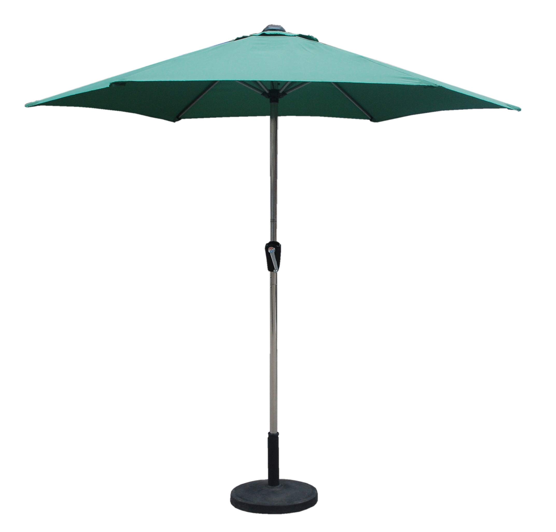TFS Aluminium Crank Parasols 2m 2.5m 2.7m 3m 3x2m Full & Half/Balcony (3x2m, Green)