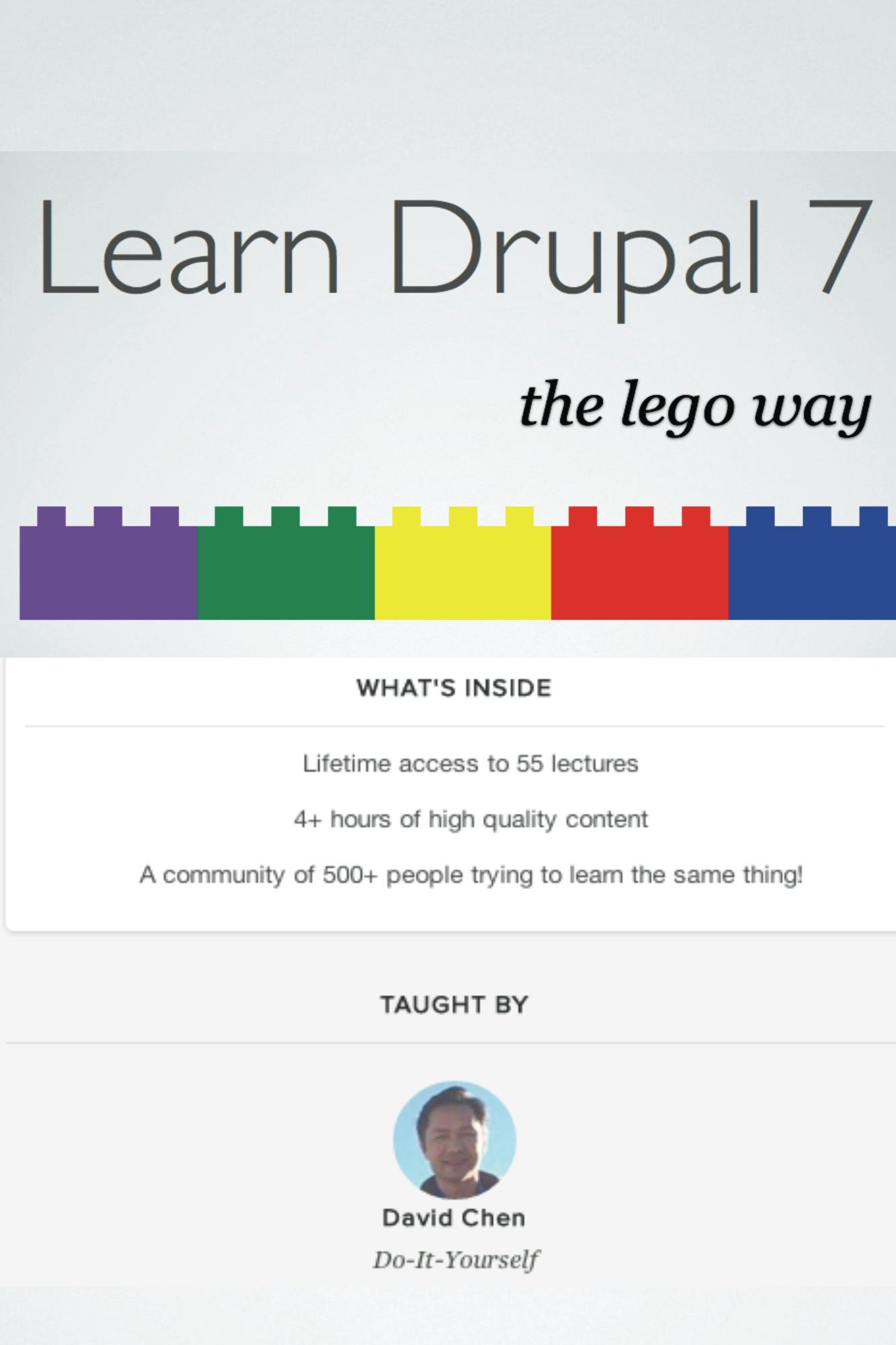 Learn Drupal 7 The Lego Way (English Edition)