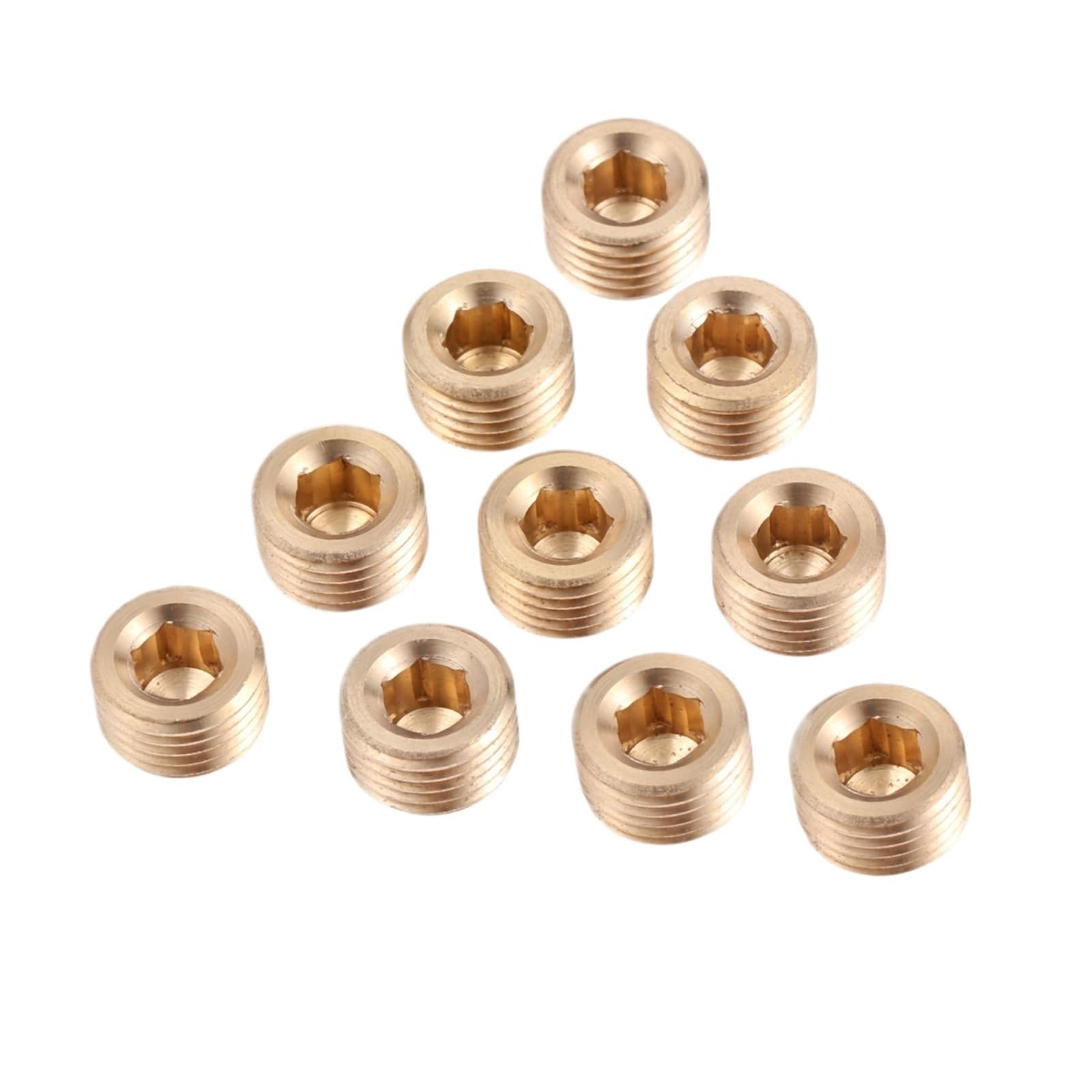 Epaknhgd 1/8 0Pcs Thread Internal Hex Socket Pipe Plug Fitting Connector