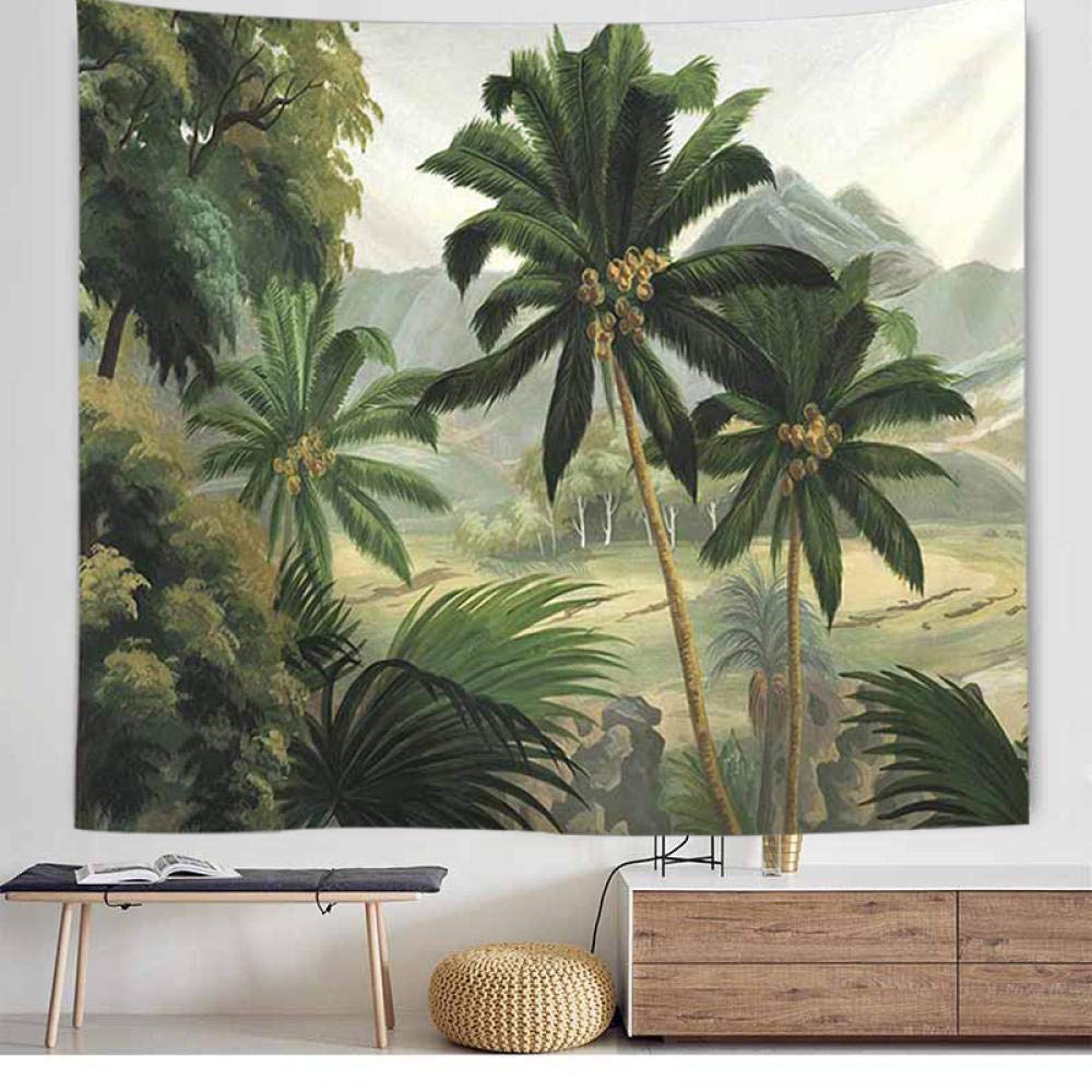 Tapiz de árbol de plátano de bosque natural decoración de pared paisaje tapiz de alfombra de pared paisaje decoración de habitación tapiz de tela-200x150cm