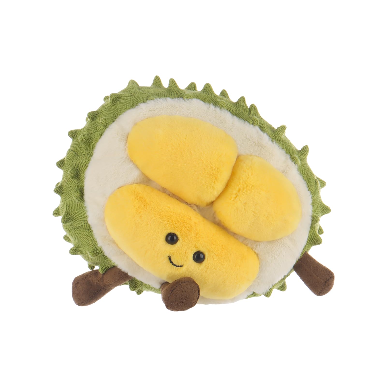 Apricot Lamb Fresh Durian Fruit Plushies Stuffed Animals for Kids Soft Cute Plush Toys for Baby Girl and Boy Fluffy Fresh Durian Yellow - Image 2