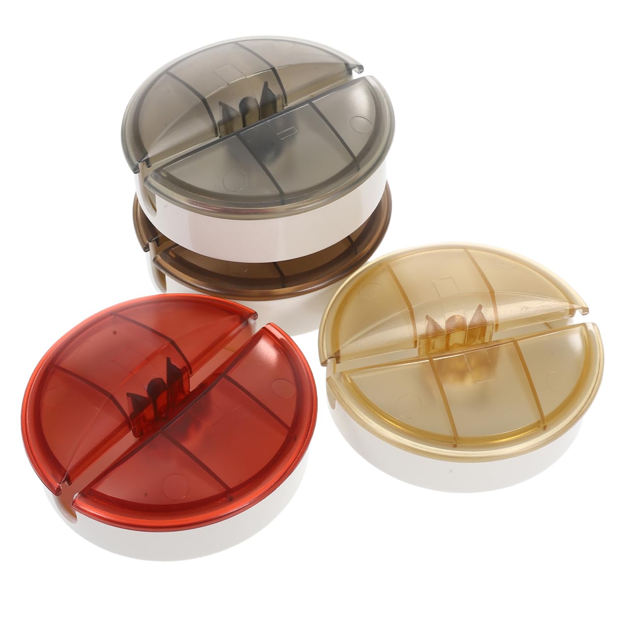 SUPVOX Retractable Cable Organizer Box 4Pcs Large Capacity Cord Management and Charging Cable Holder for Home Office Travel Compact 3.15X3.15X0.9 Inch Data Wire Storage