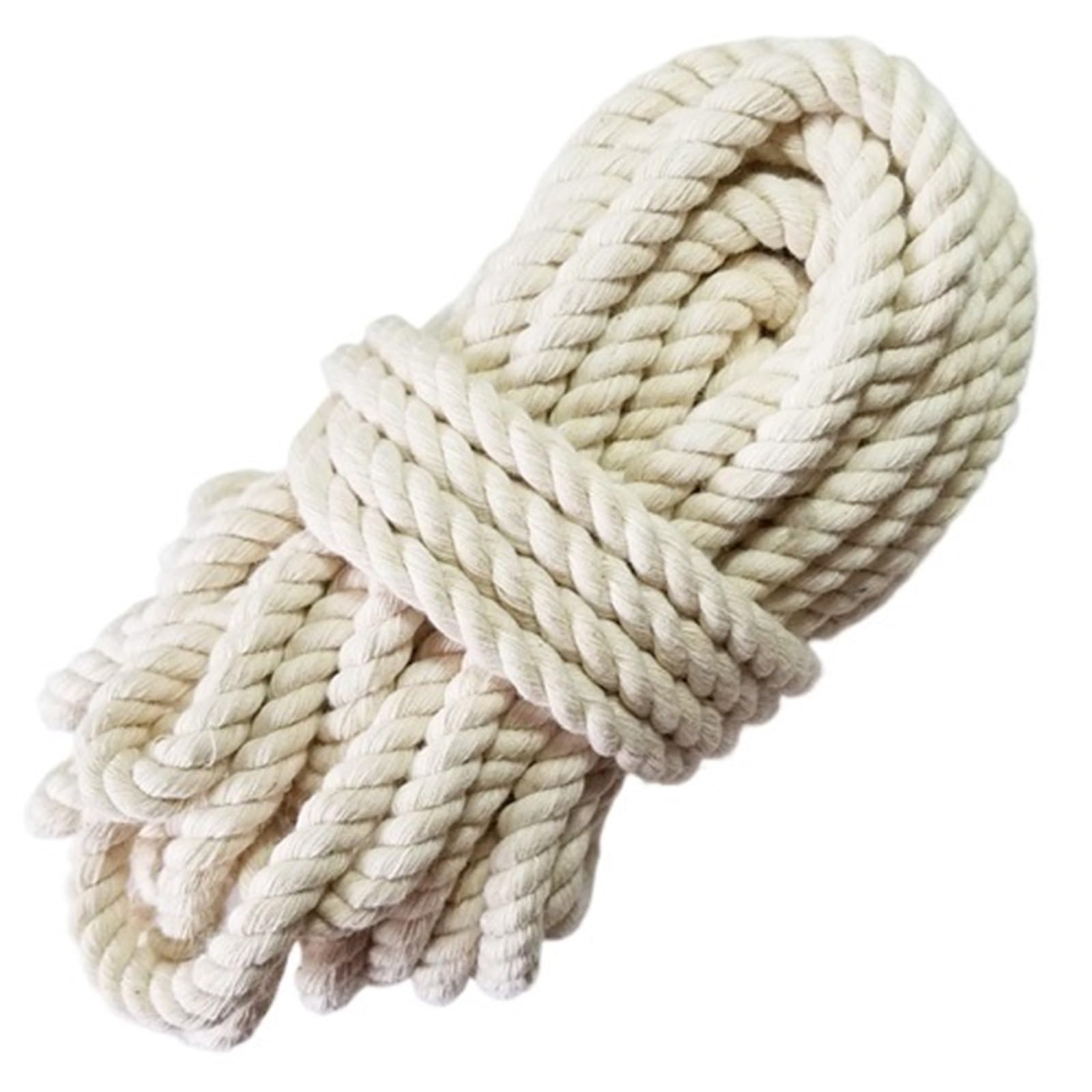 Cotton Macrame Cord Natural Cotton Rope Twine Macrame Cords Tag Hang Handmade Accessory DIY(8mm 10m)