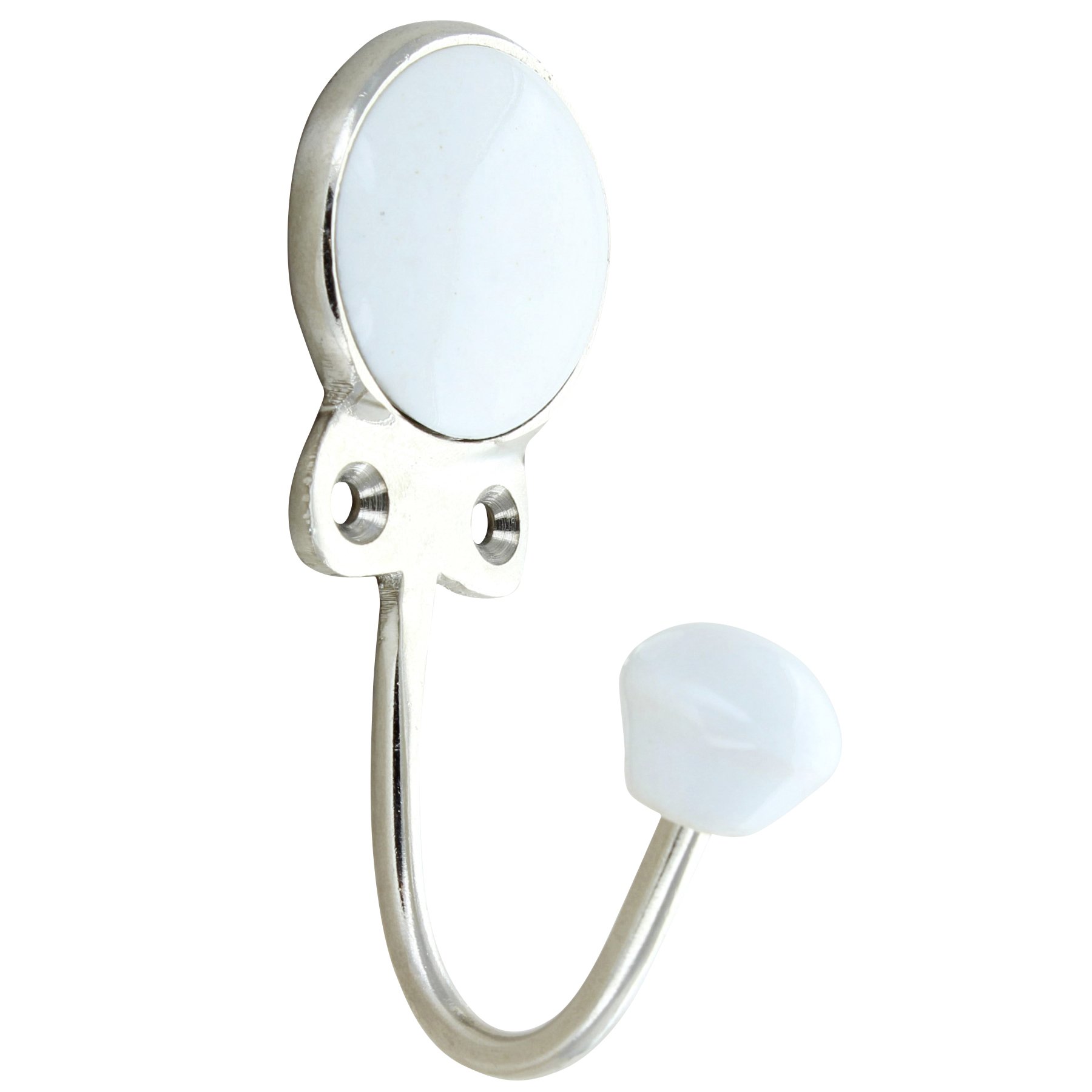 G Decor Light Blue Ceramic Vintage Shabby Chic Porcelain Coat Hook (White)