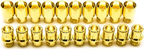Miniatura 4 de SpeedyFPV 10 pares de conectores de bala de 0.315 in Banana Plug 300A clasificados macho y hembra