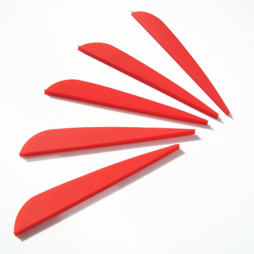 100pk 3 Inch TPU Vanes Arrows Fletching for Archery Hunting and Targeting Arrow and Crossbow Bolts in Bulk