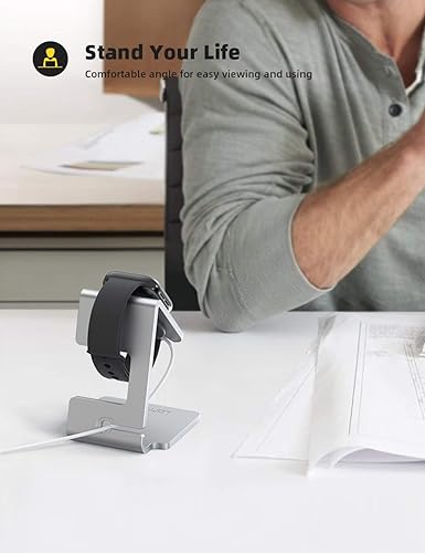 Vista 22 de Lamicall - Soporte de carga para reloj 1-negro