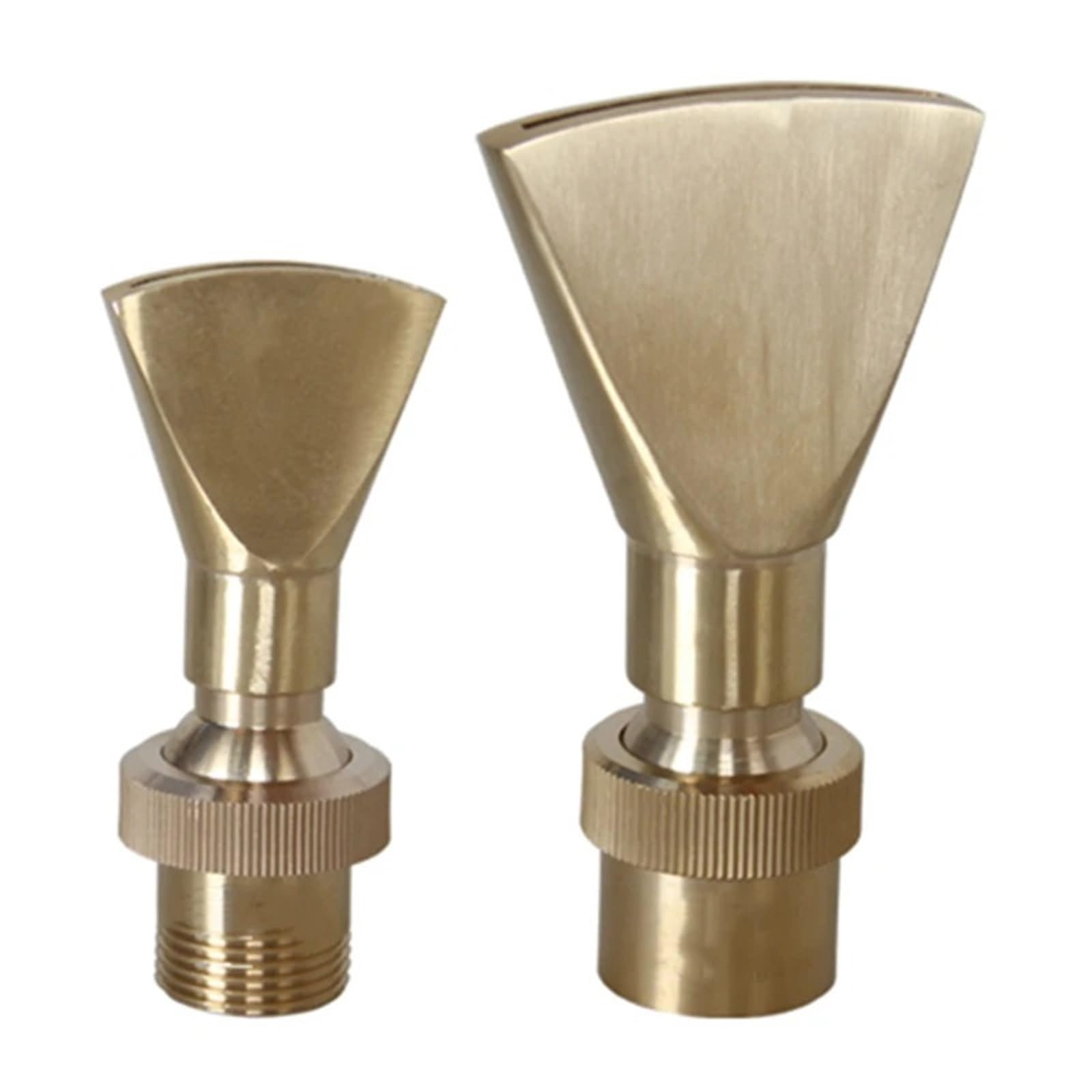 1/2" 3/4" 1" 1.5" 2" Duck Tail Nozzles Brass Stainless Steel Fountain Head(1l2 x 3l4 (Brass))