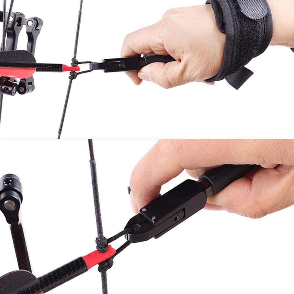 Namvo ?ucznictwo na nadgarstku Release Compound Bow Release narz?dzie pomocnicze regulowana klamra pasek strzelanie ?ucznictwo caplier akcesoria czarne
