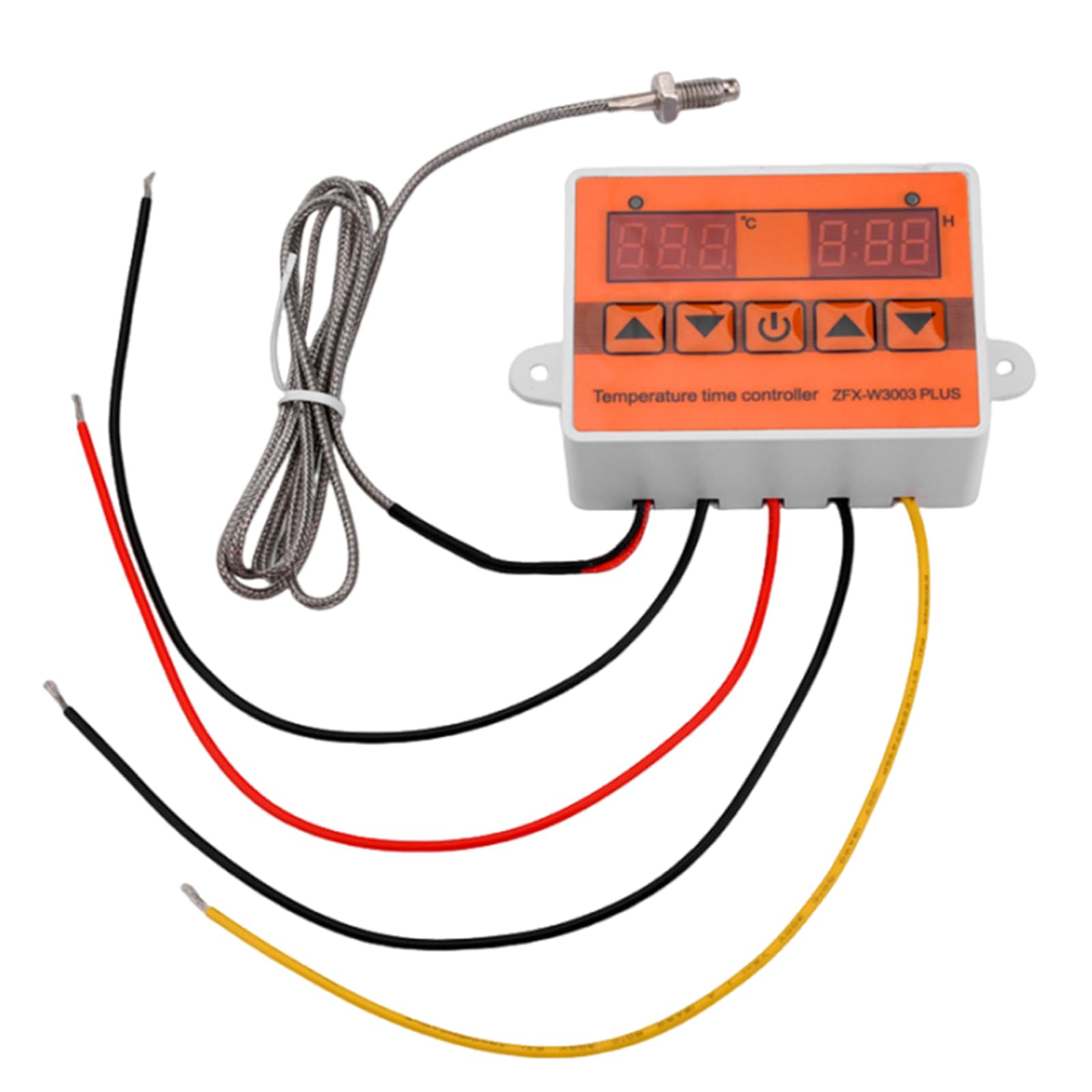 Buxuaaaa 110 To 220V Wall Mou Digital Temperature Controllers Dc12v 24V Ac110-220V Led Temperature Controllers Heating Cooling Thermostat Digital Thermostat