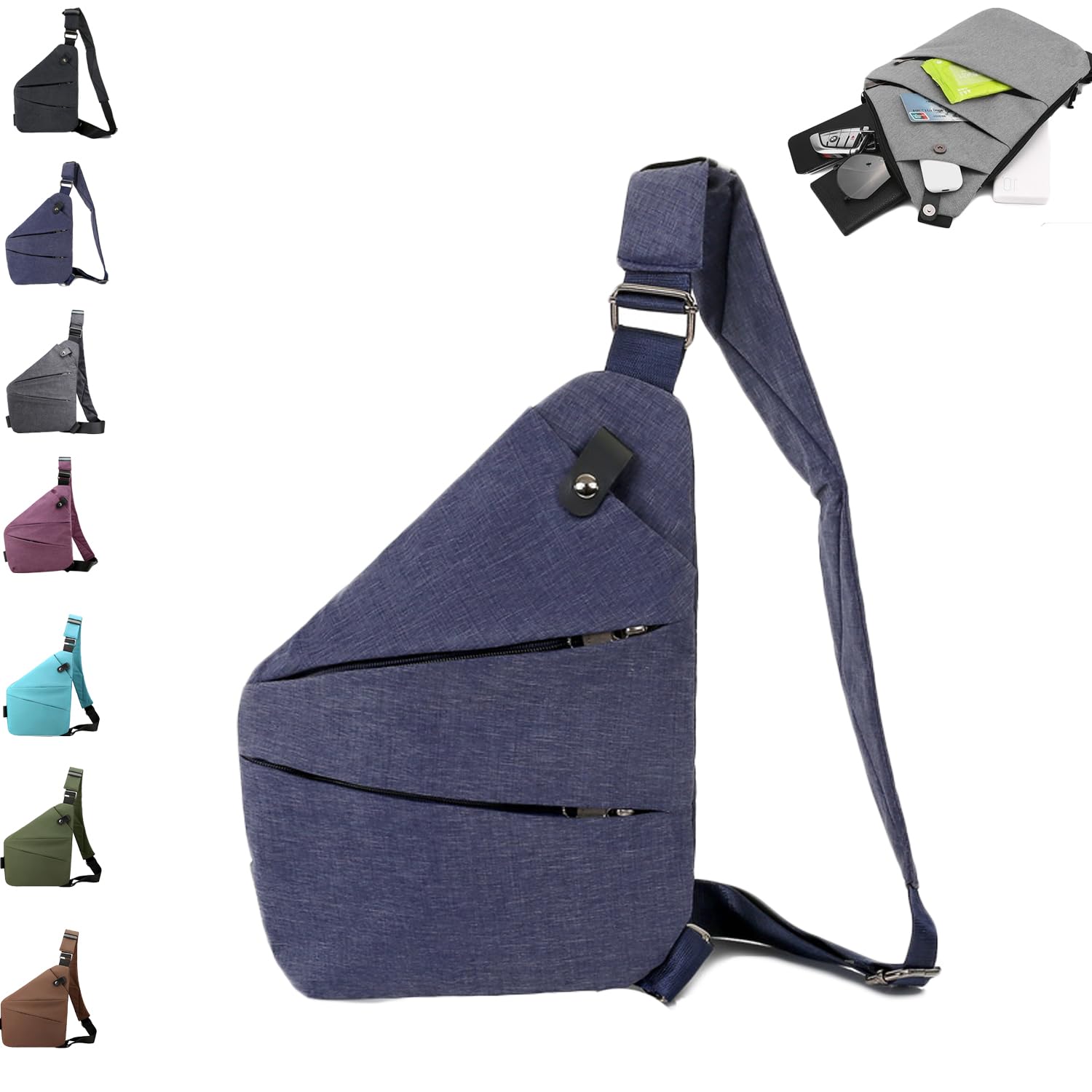 Anti Theft Travel Bag Anti Theft Crossbody Bag Sling Bag Travel Crossbody Bag for Women Men