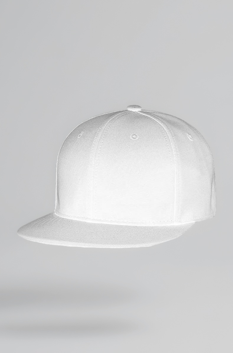 Men's Cotton Hip-Hop Snapback White Cap