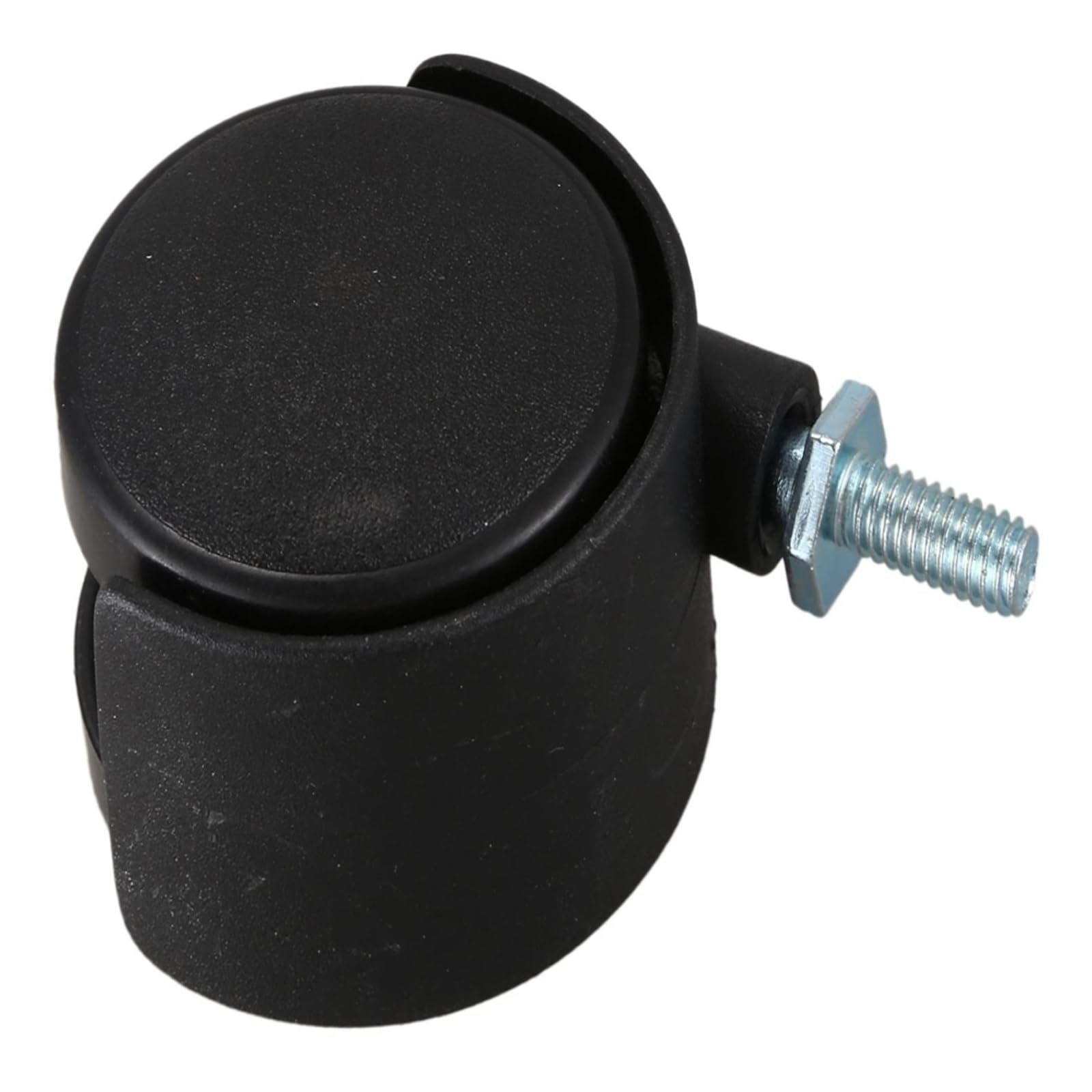10 pièces 6mm tige filetée 40mm double roulette rotative noire