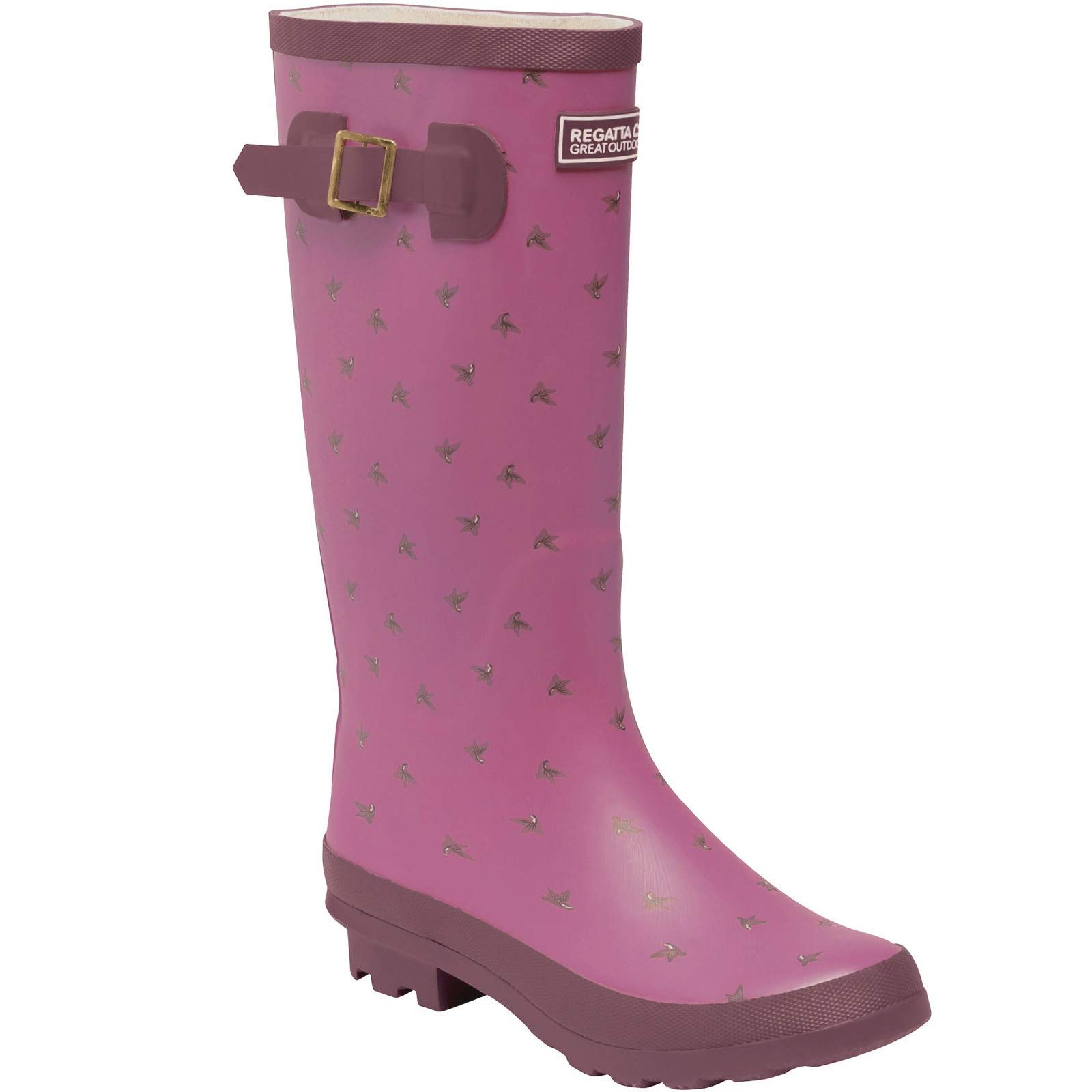 Regatta Women's Ly Fairweath Wellies - Violet/Rsebl - 7 (41)