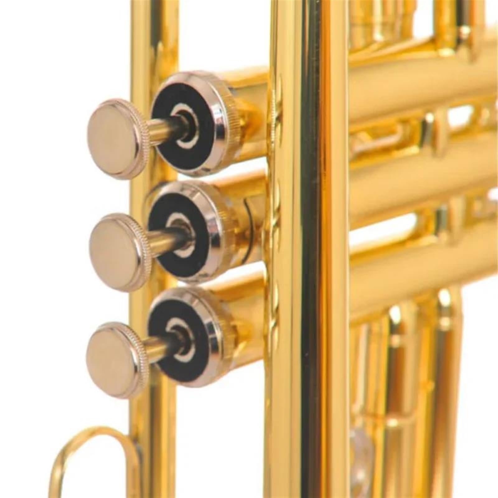 trąbka dla początkujących Trąbka Malowana Na Złoto Bb B Flat Mosiądz Wykwintny Trwały Instrument Muzyczny Trąbka Mosiężne Instrumenty