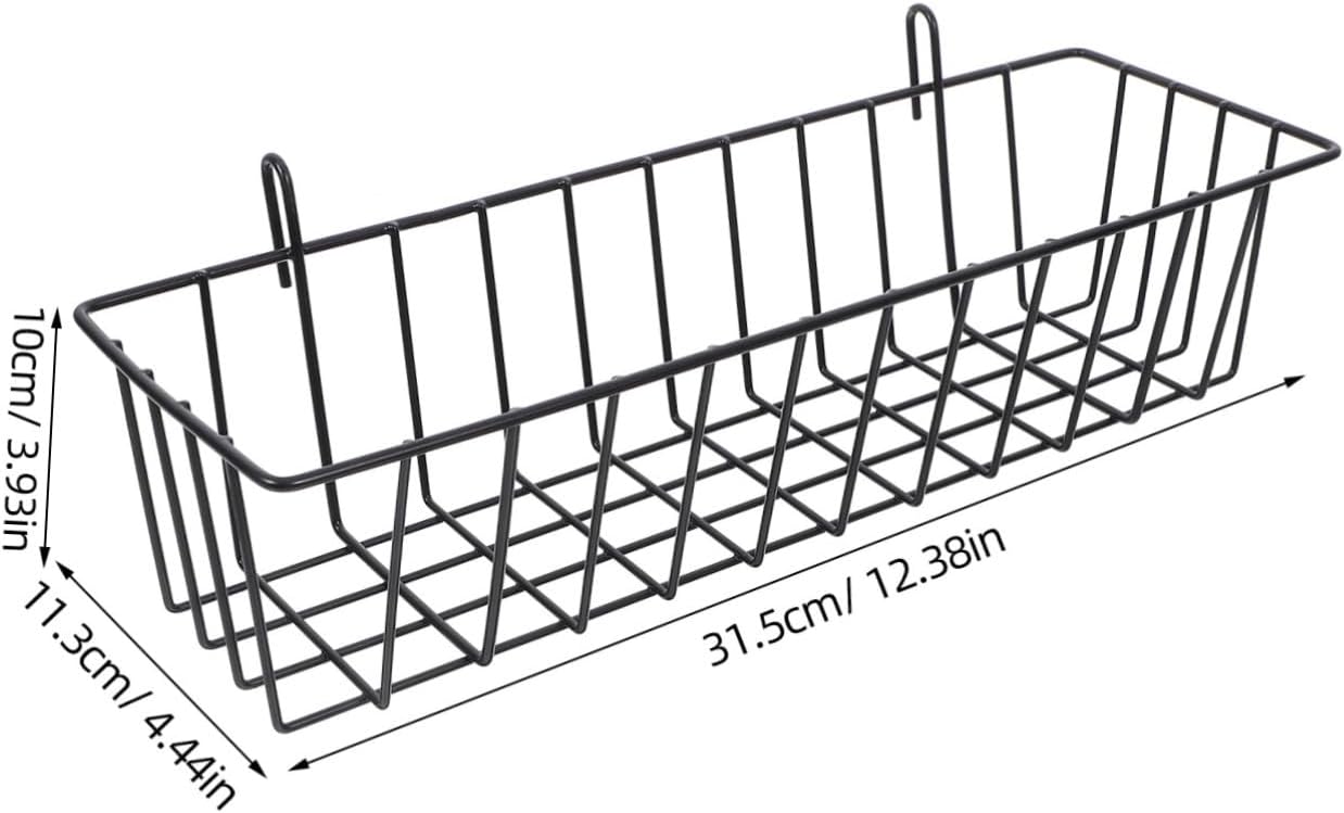 2pcs Hanging Baskets for Organizing Wire Storage Baskets for Wall Mounting Versatile Pantry and Home Decor for Kitchens Bathrooms and Garages