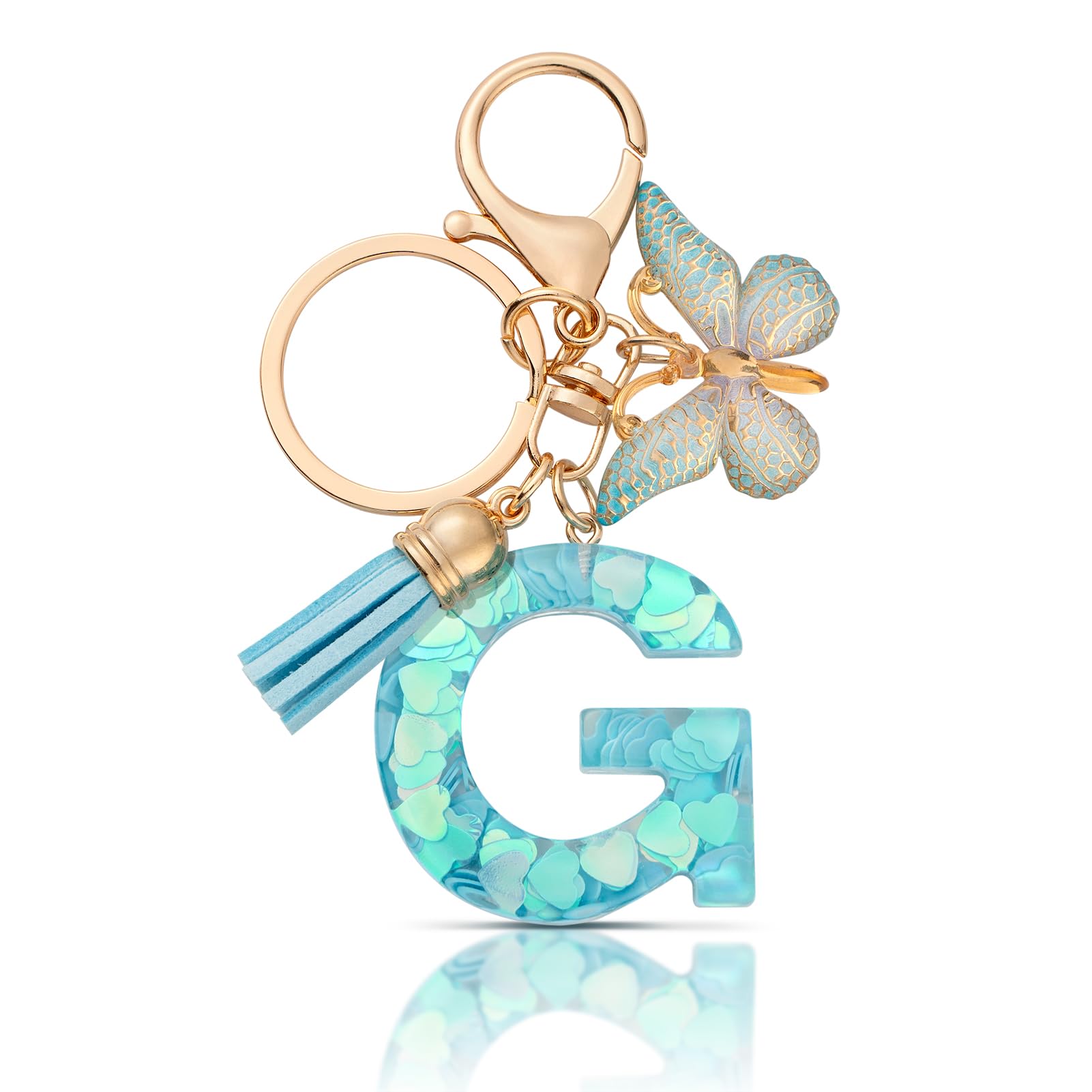 CHUQING Schlüsselanhänger Buchstabe Mädchen Schlüsselanhänger mit Anfangsbuchstaben Anhänger Schlüssel Letter Keychain für Frauen Damen