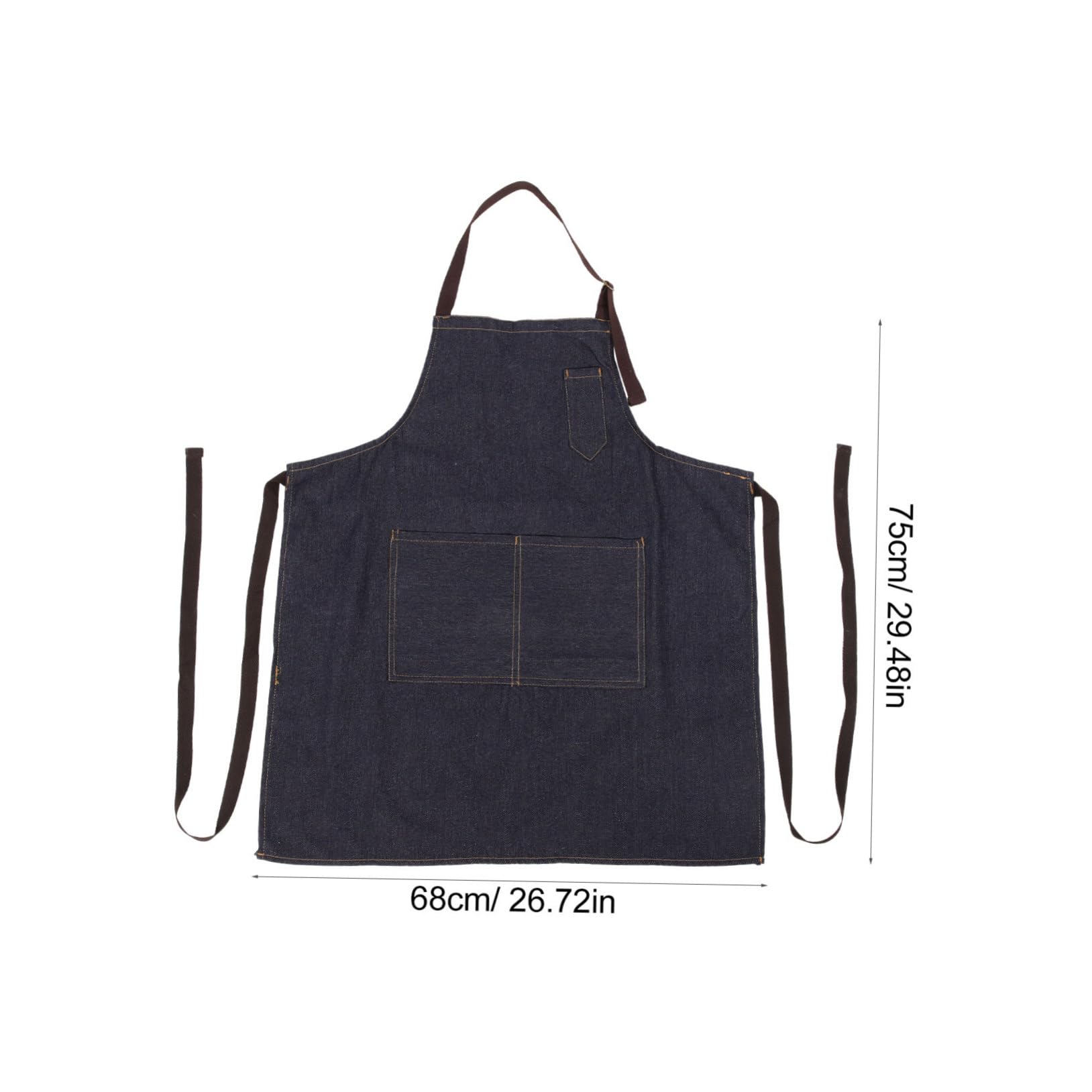 SHOWERORO 1pc Waterproof Apron Grade Chef Apron Bbq Apron Halter Neck Apron Lab Work Apron Grilling Apron Adjustable Bib Apron Dishwasher Apron Barbecue Aprons Apron with Pocket Blue