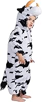 Vista 2 de Dress Up America Disfraz de vaca para niños pequeños - Adorable mono de vaca de felpa Onsie para niños pequeños y niñas