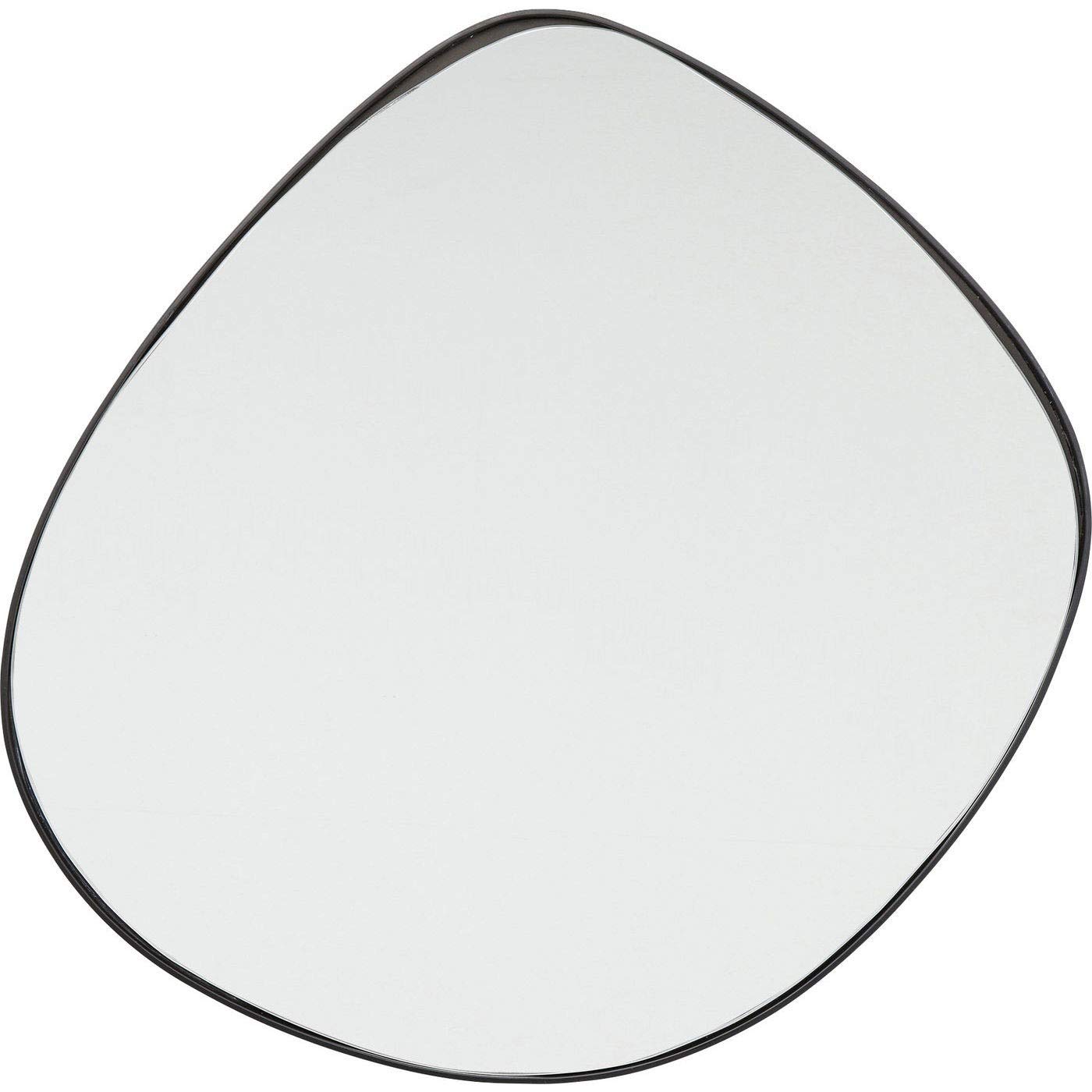 Kare Design Wandspiegel Göteborg – Schwarz, asymmetrisch, 71 × 72 × 2 cm