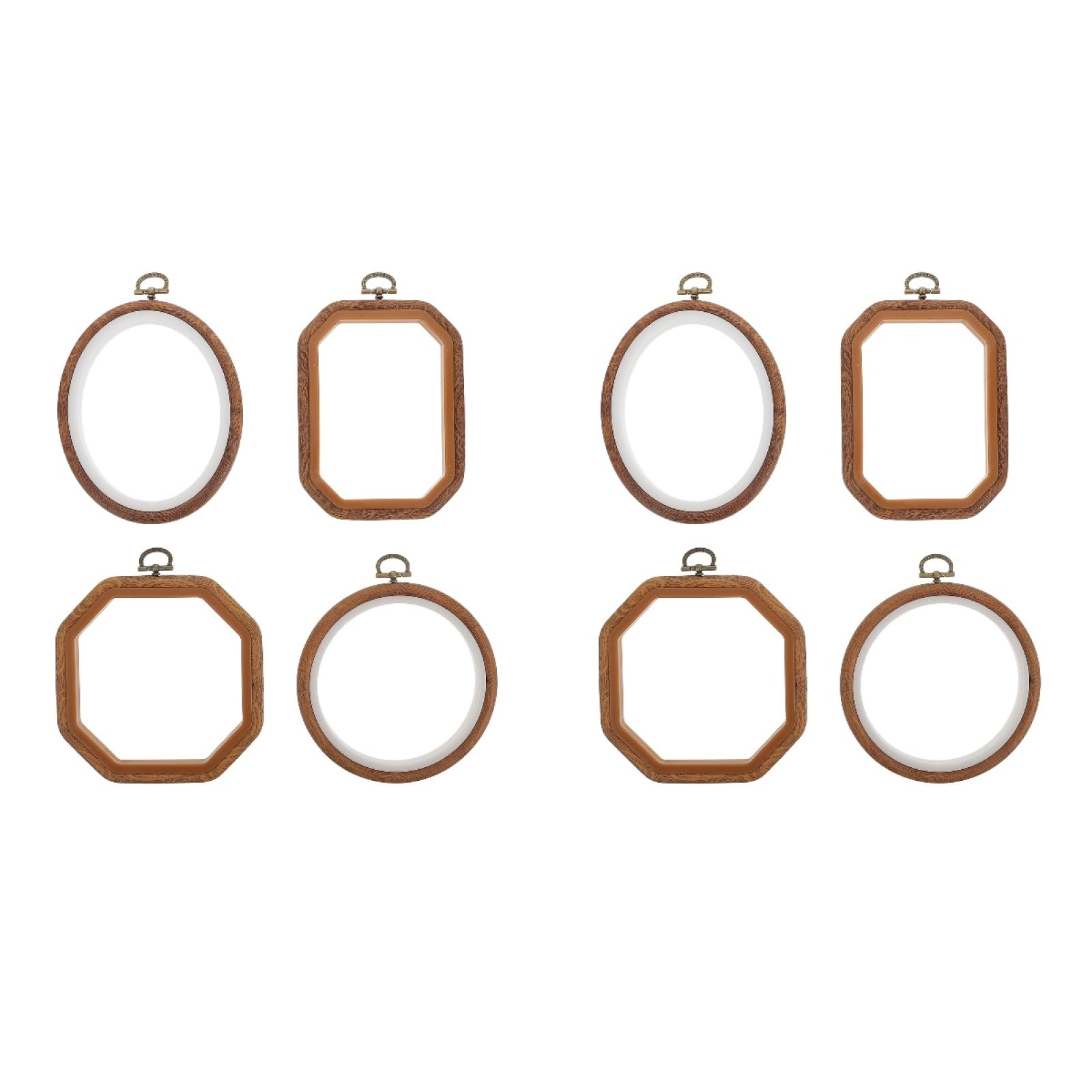 Lurrose Marcos De Punto De Cruz De Plástico 5.90X4.72X0.78 Pulgadas Aros De Bordado Herramientas Auxiliares Para Manualidades Y Suministros De Bordado Diy
