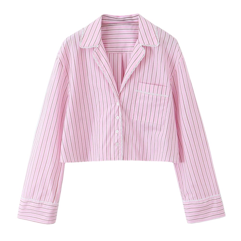 Womens Striped Sleeveless Top with Belt Pants Button Down Coat Wide Leg Pants Sets Tracksuit