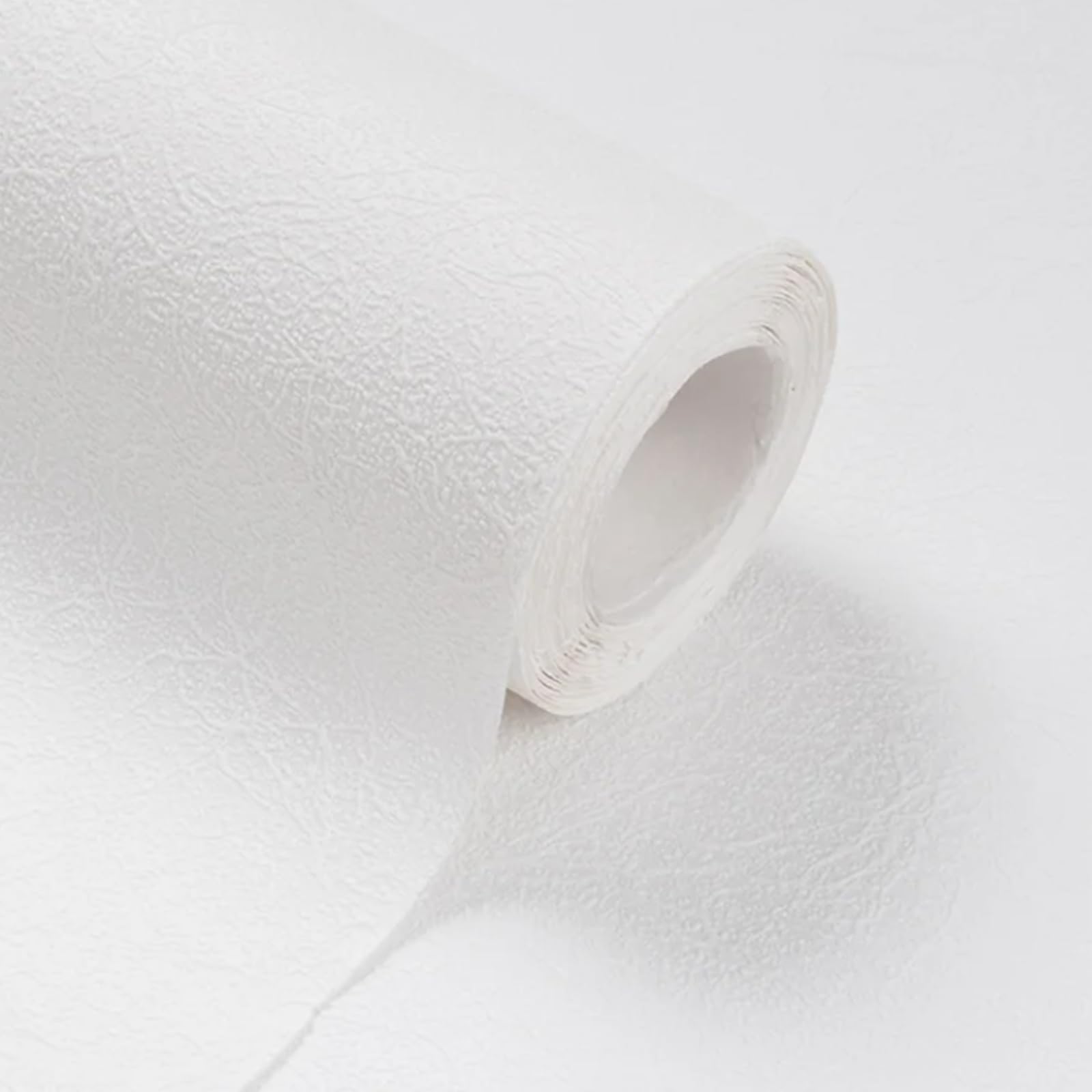 SOPHIE LAURENCE Cracked Ice White Textured Wallpaper – 10 m Roll, Paintable & Washable Feature Wall Wallpaper