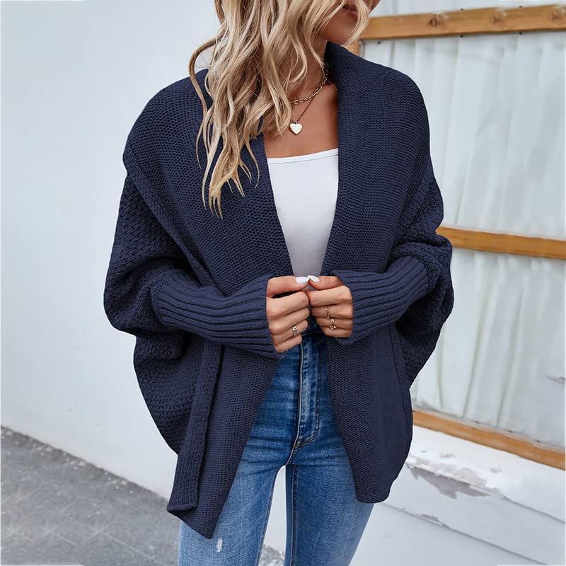 Women's Cardigan Fashion Casual 2022 Slouchy Oversized Wrap Cardigan Sweater Coat2