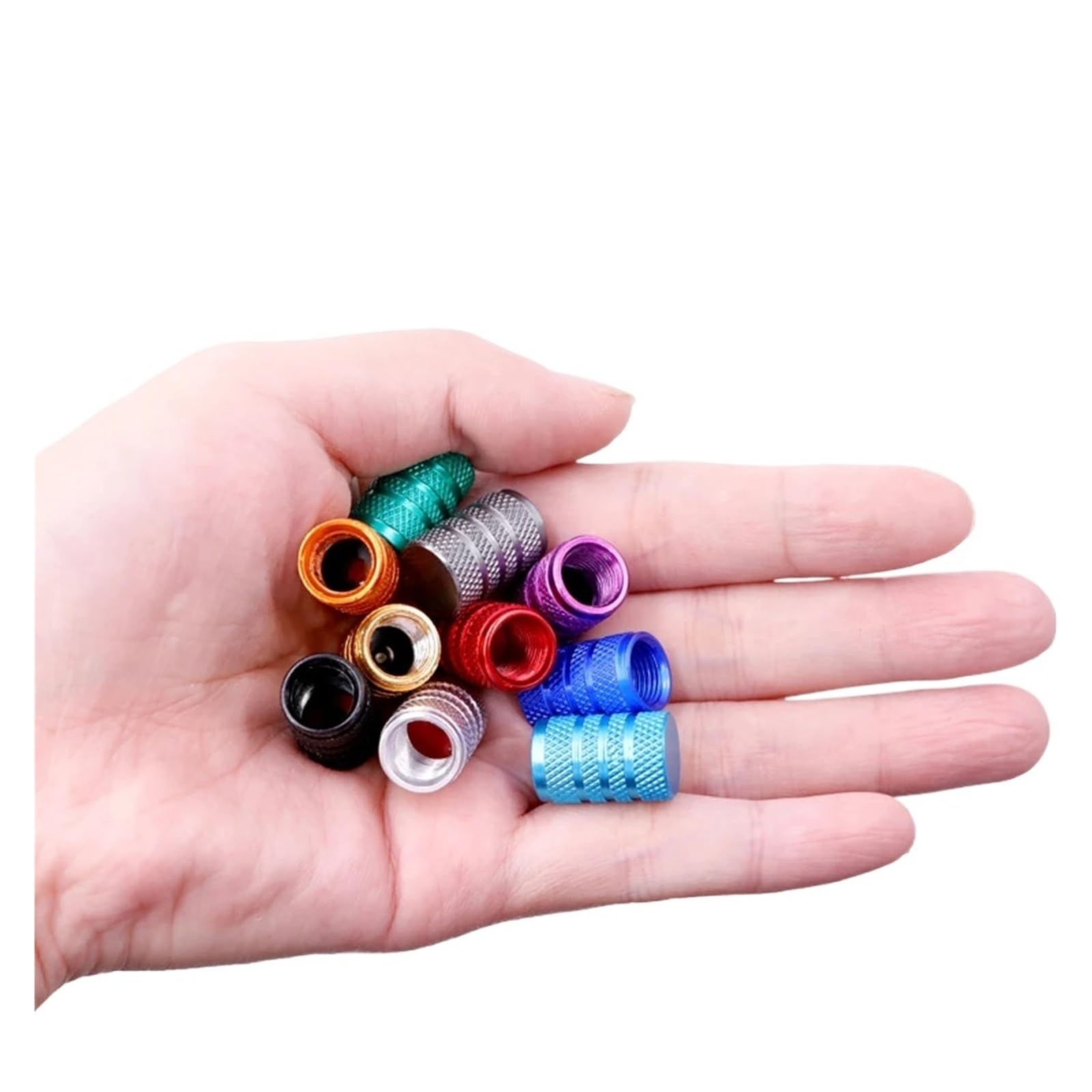 4Pcs/Set Tire Stem Valve Caps Aluminium Car Dustproof Caps Tire Wheel Stem Air Valve Caps(C0650-Gold)
