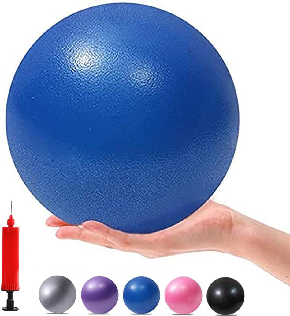 Ejercicio Pilates Mini Yoga Pelotas Barre Pequeño para Estabilidad en el Hogar Squishy Entrenamiento Fisioterapia Mejora el equilibrio con la bomba