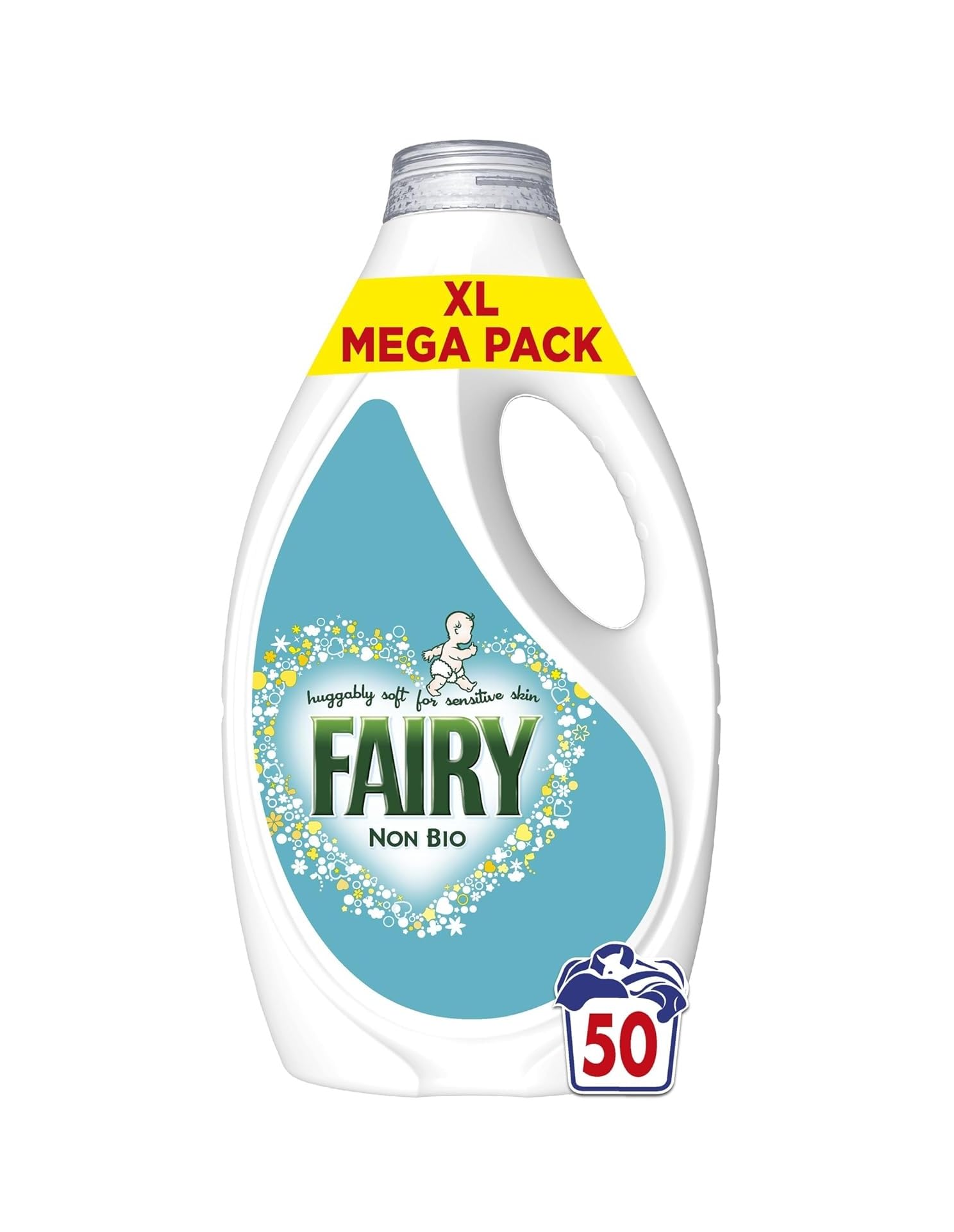 Fairy Non Bio Liquid Detergent, 50 Washes 1.65 l, Sensitive Skin