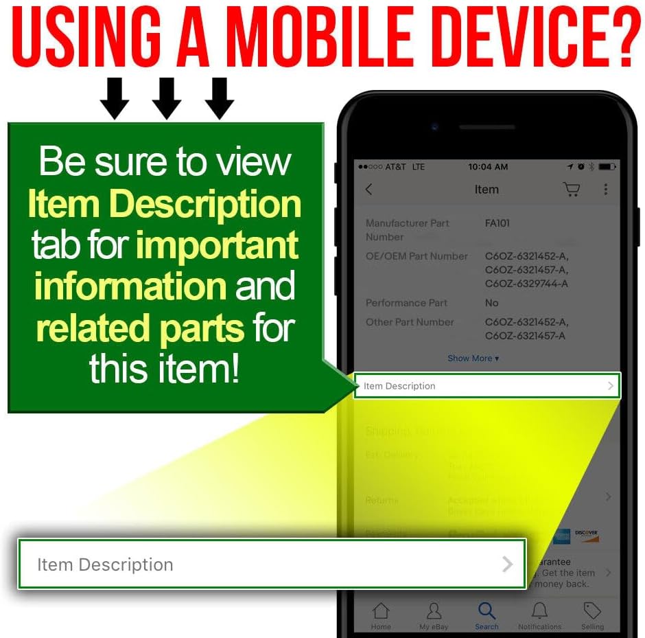 Miniatura 2 de Nuevo 196465Ford Falcon, Mustang negro velocímetro Gauge Cluster panel cara 120MPH (64F9260)