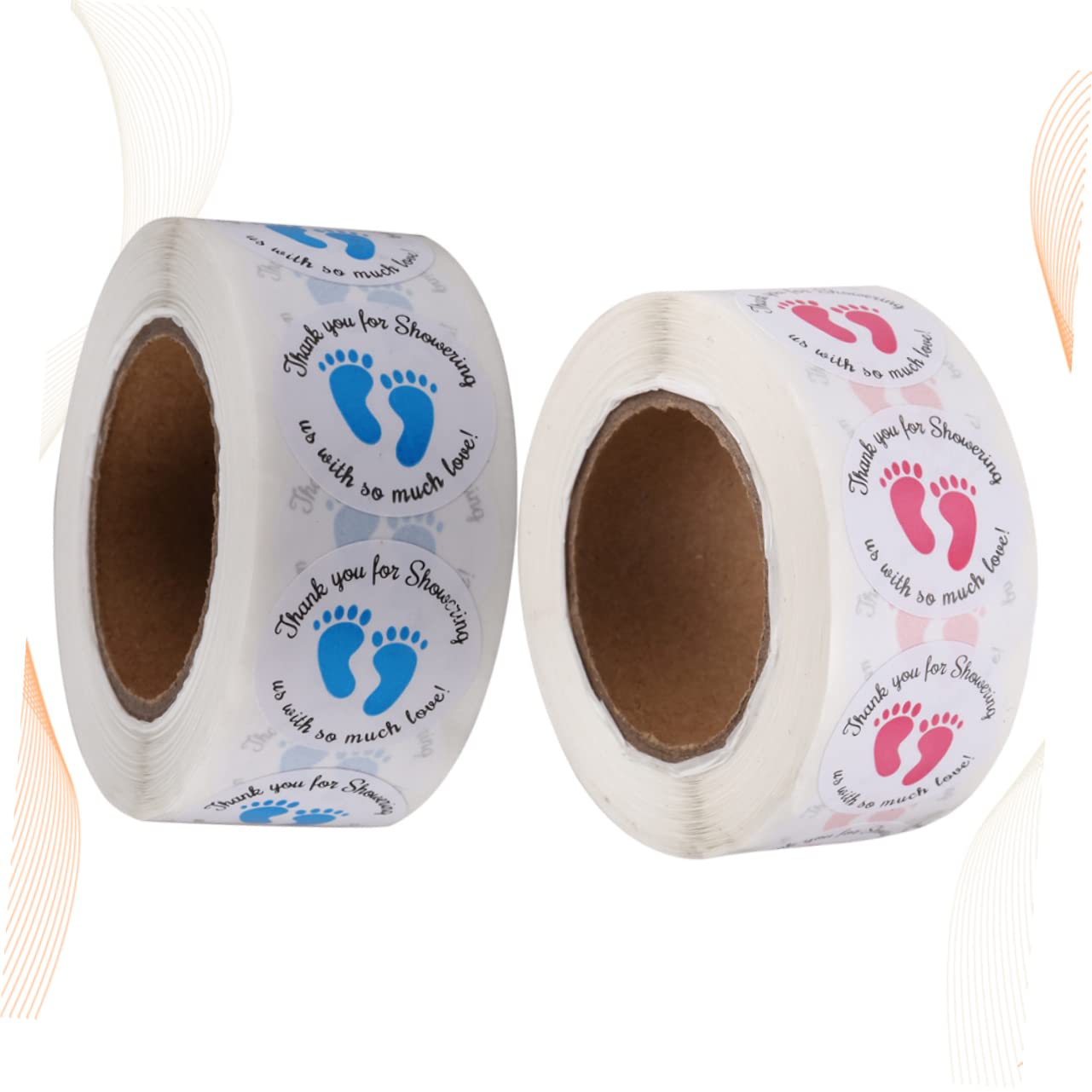 TEHAUX Lot De 3 Autocollants Pour Décoration De Baby Shower 2 Pièces X 3 Pour Nouveau-né