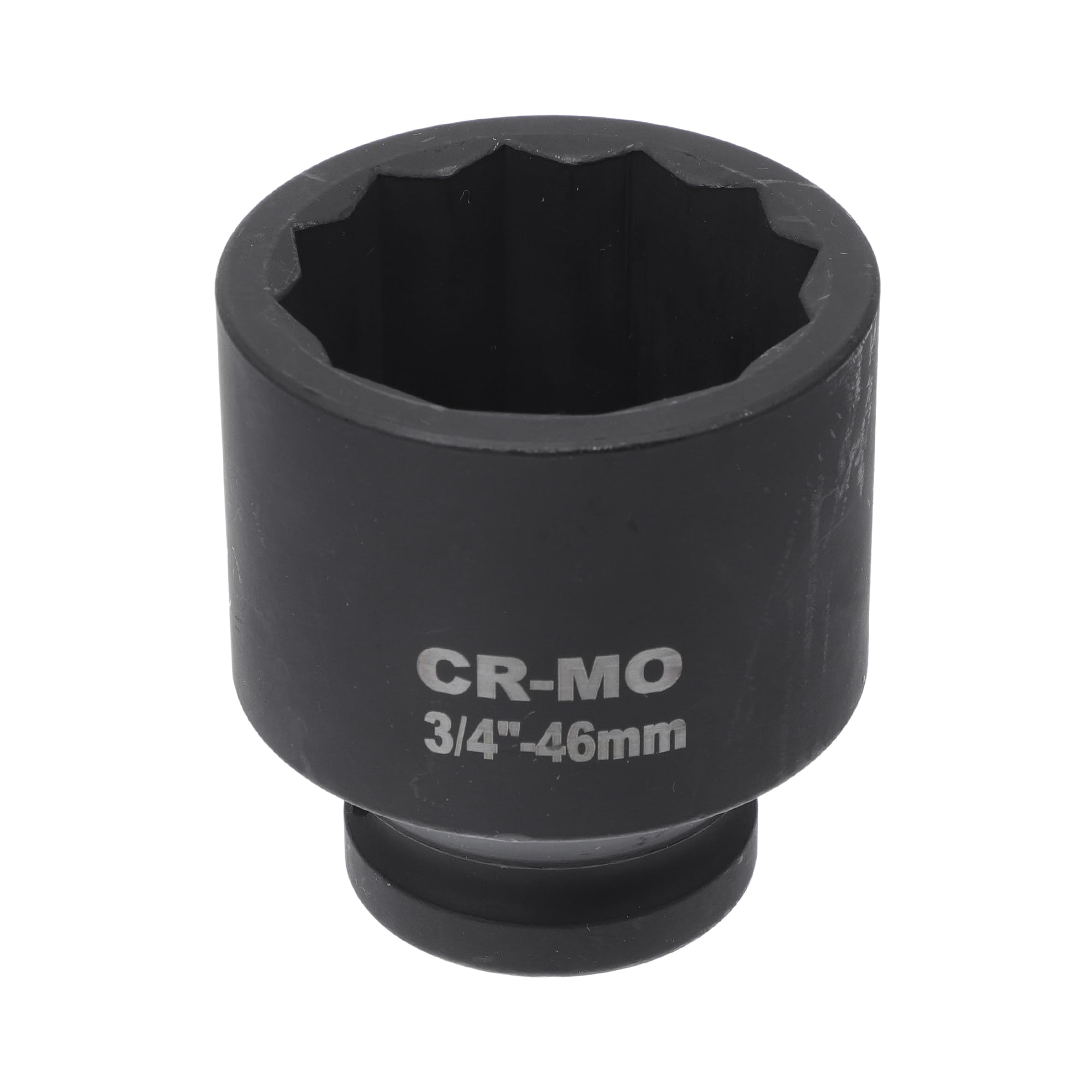 HEROFFIX 1 Pcs Impact Socket Durable Hardware Tool 68mm Black High Carbon Steel 12 Point 46mm for Car Motorcycle Dirtbike Repair 3/4 Inch Drive