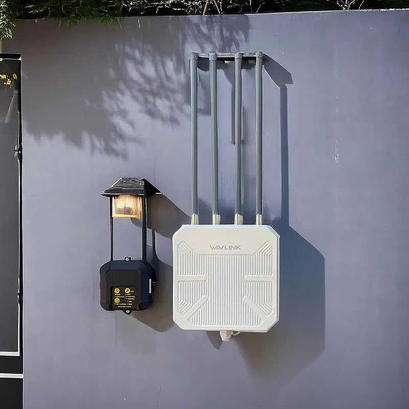 2026 AX3000 WiFi 6 Outdoor WiFi Extender,Long-Range Outdoor WiFi | Dual Band, 600mW, IP67 Waterproof, Support Up to 256 Connected Devices, Compatible with Starlink, Ideal for Farm & Campsite