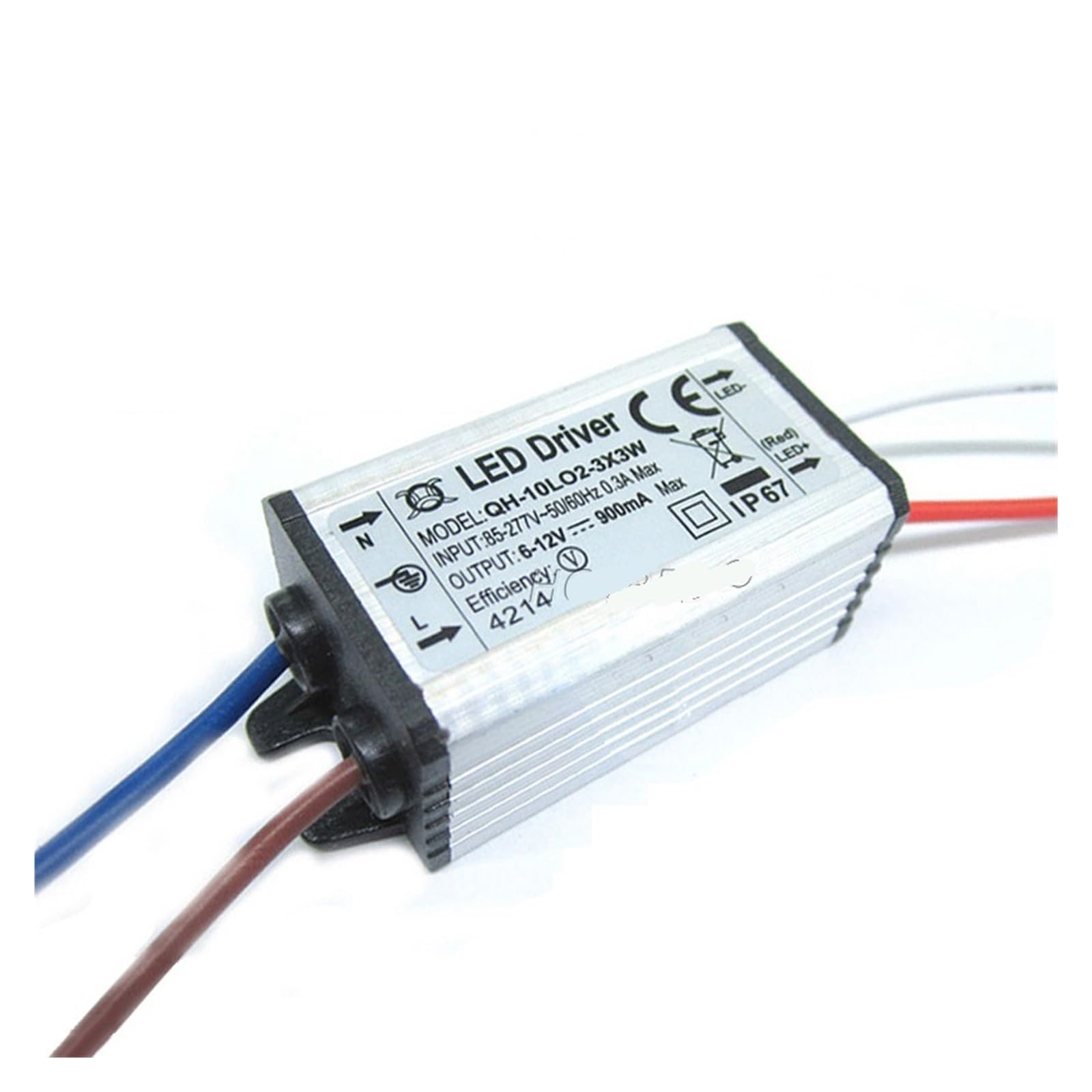 Alimentation électrique étanche IP67 pilote LED 10W transformateur 900mA