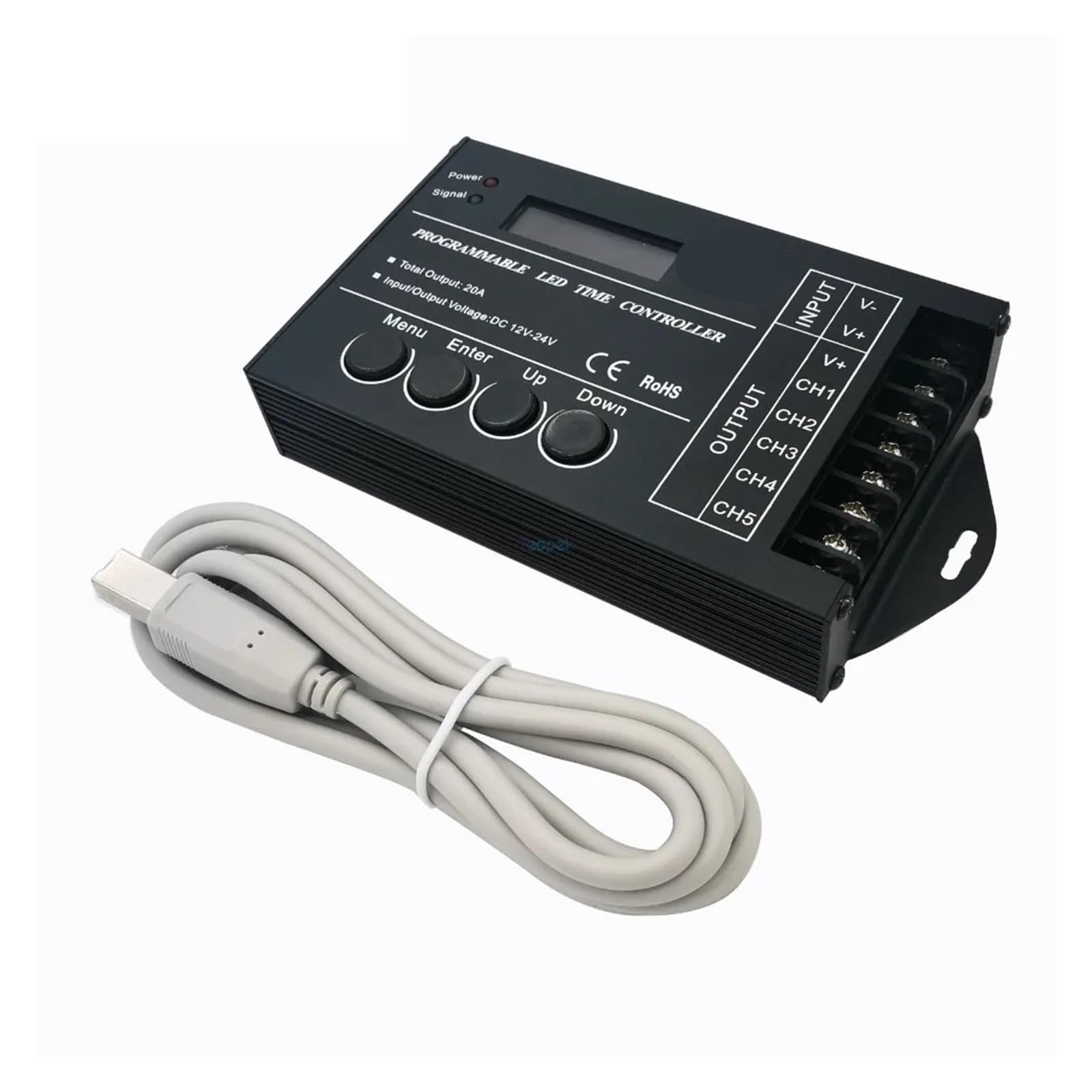 Contrôleur de temps TC421 LED programmable DC12V-24V RVB CCT
