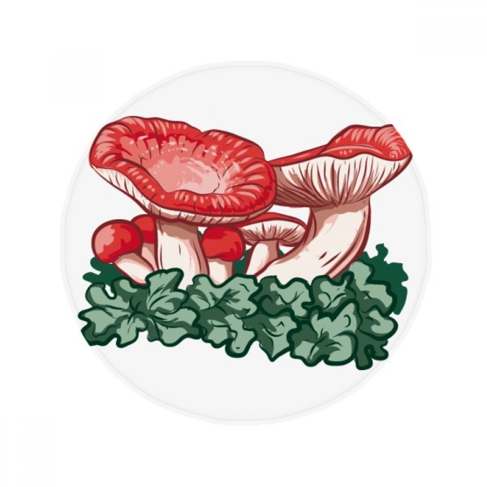 Tapis champignon rouge multicolore 80cm, une idée cadeau originale pour le salon