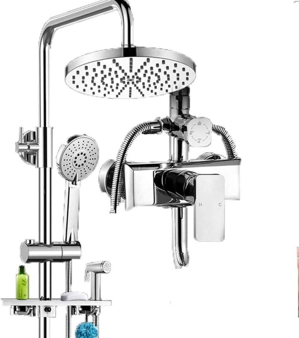 Bath Kits Shower Set Home Copper Constant Temperature Bathroom Wall-Mounted Shower Toilet Shower Head Not Rusting