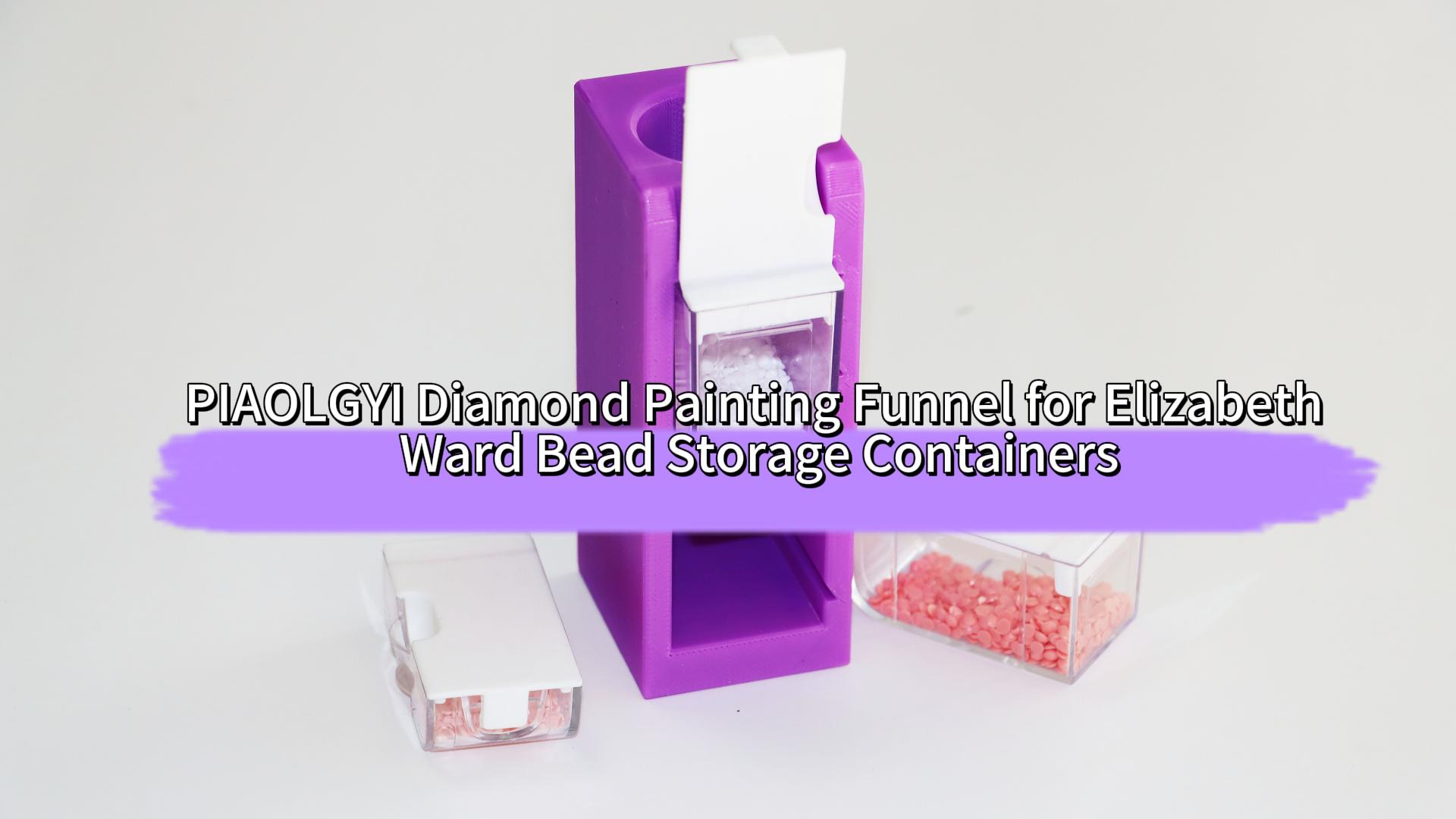 Image of PIAOLGYI Diamond Painting Funnel for Elizabeth Ward Bead Storage Containers,Diamond Painting Drill Funnel for Elizabeth Ward Container,Diamond Painting Accessories