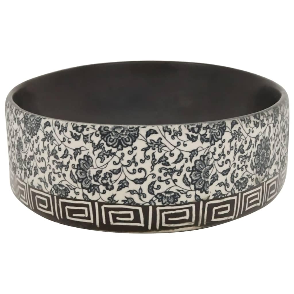 ShGaxin Lavabo de encimera Ovalado cerámica Negro Azul 56,5x36,5x13,5cm, Fregadero, Lavabo Baño, Lavamanos Baño, Lavatorio Casa De Banho, Mueble Lavabo sobre Encimera - 155114