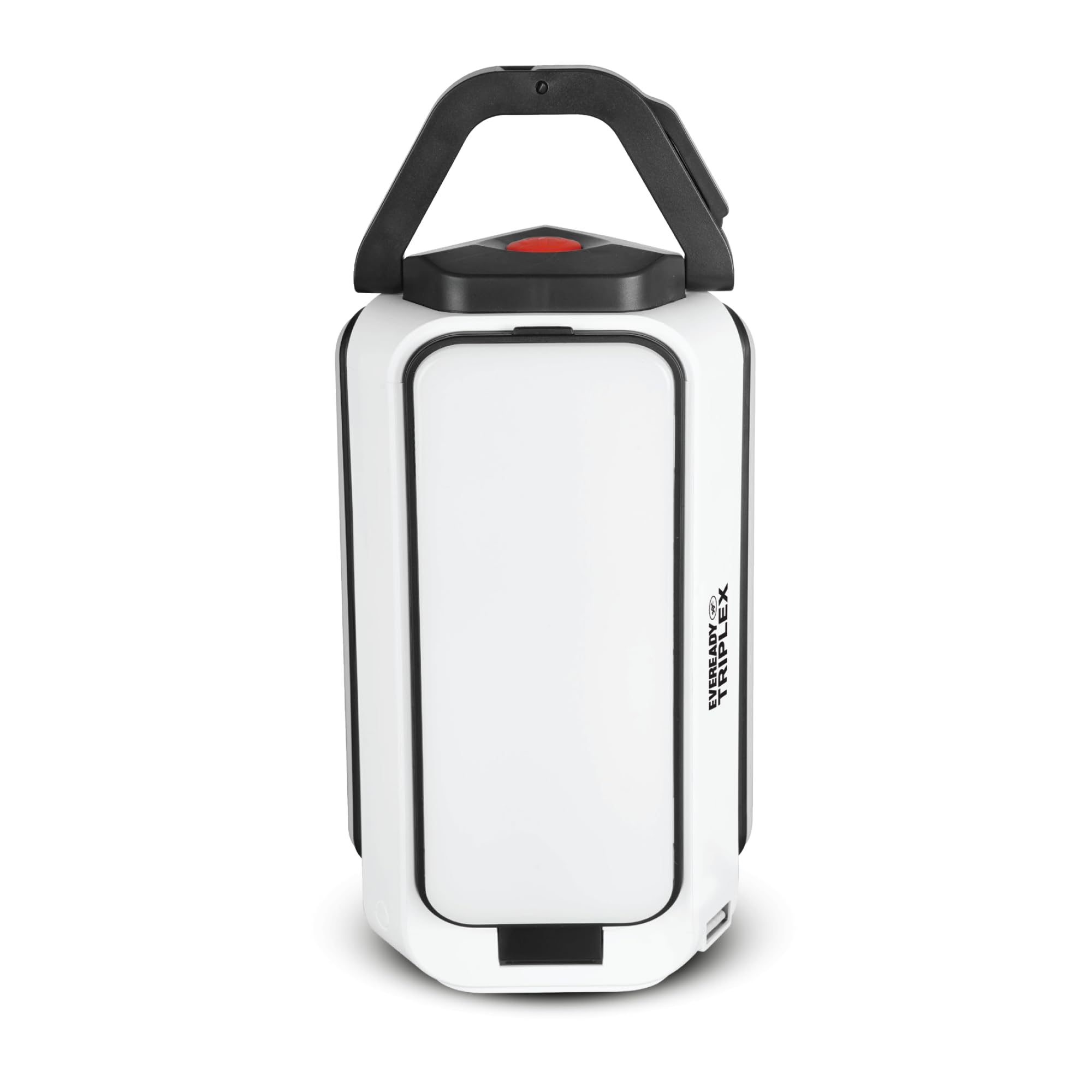 Eveready Triplex HL86, 36W Rechargeable Lantern + Powerbank with 3 Lighting Modes, Foldable Flaps, Adjustable Brightness, USB Type-C Charging, Durable ABS Build, Powered by Eveready Li-ion Battery
