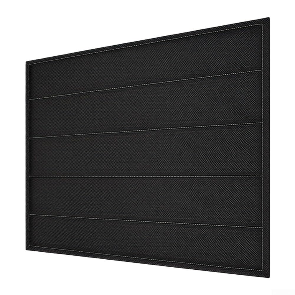 Copertura Magnetica per Camino Isolante: Parascintille in Tessuto Oxford Ignifugo con Schiuma - Blocca Correnti d'Aria e per calore - Design Nero Discreto 62x96 cm(45×34inch)