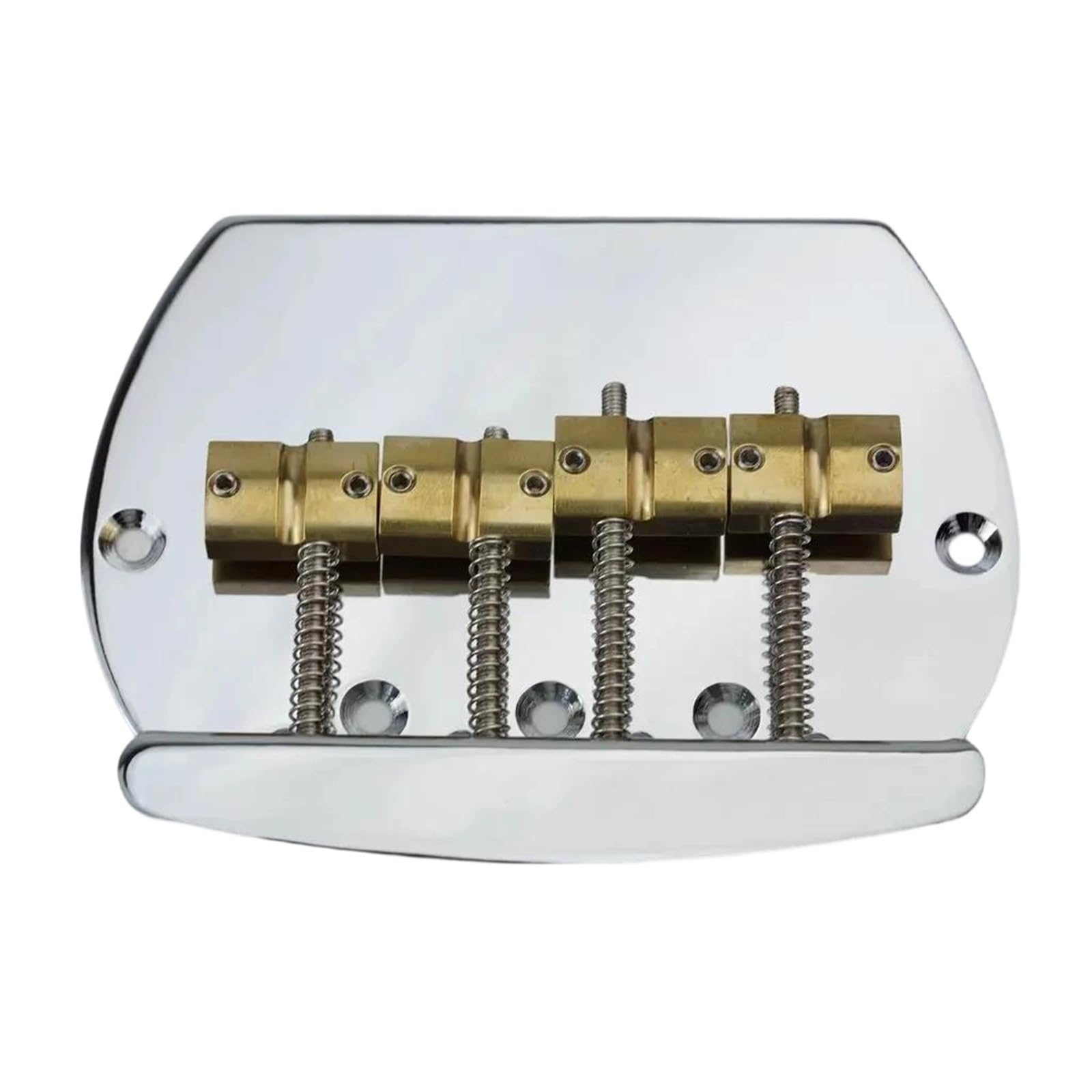 Mostek Gitarowy Mostek Basowy 4/5 Strunowy Z Mosiężnymi Siodełkami(5 String BK)